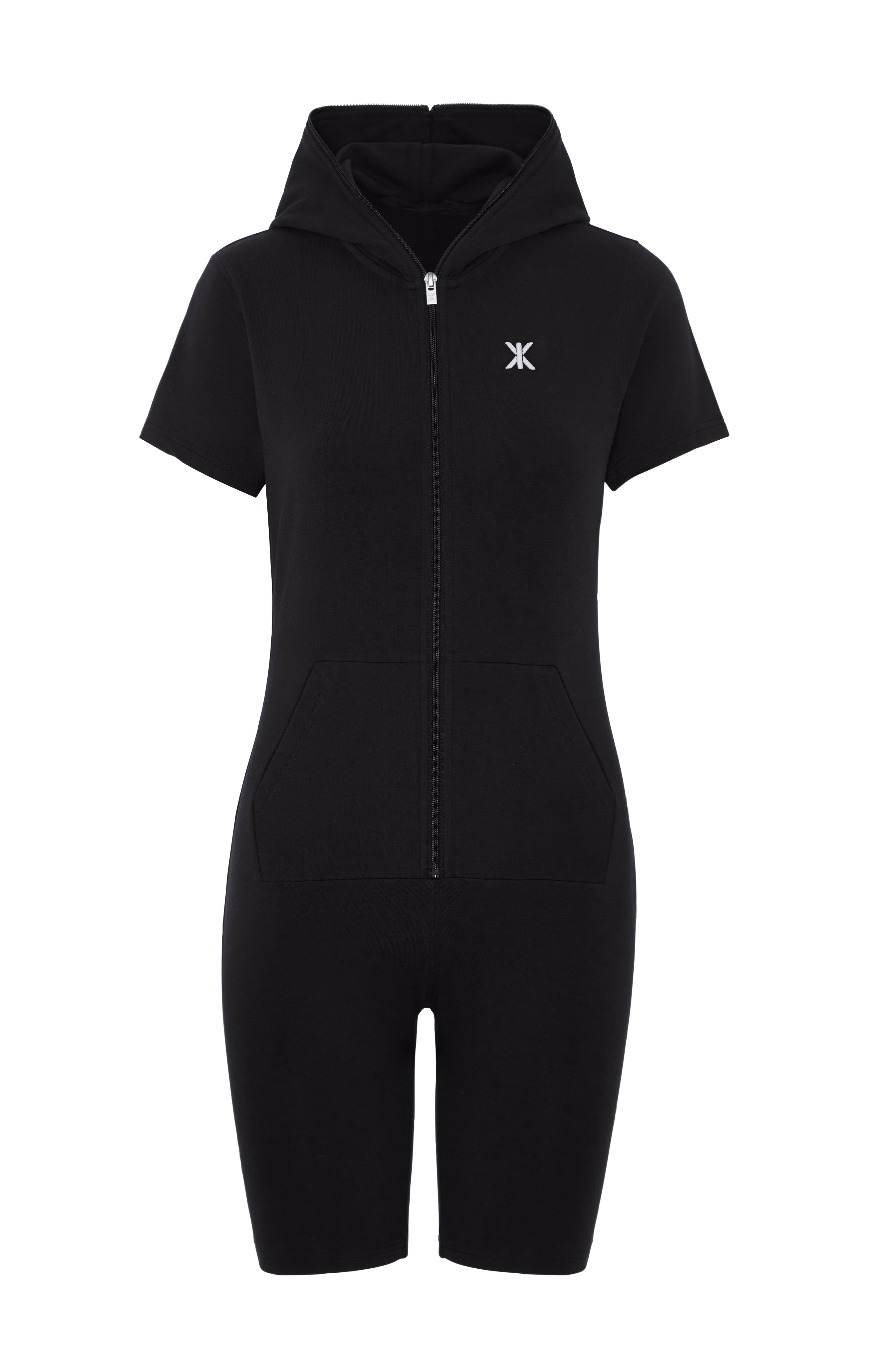 onepiece-original-fitted-short-jumpsuit-damen-overall-schwarz-kurz image 1