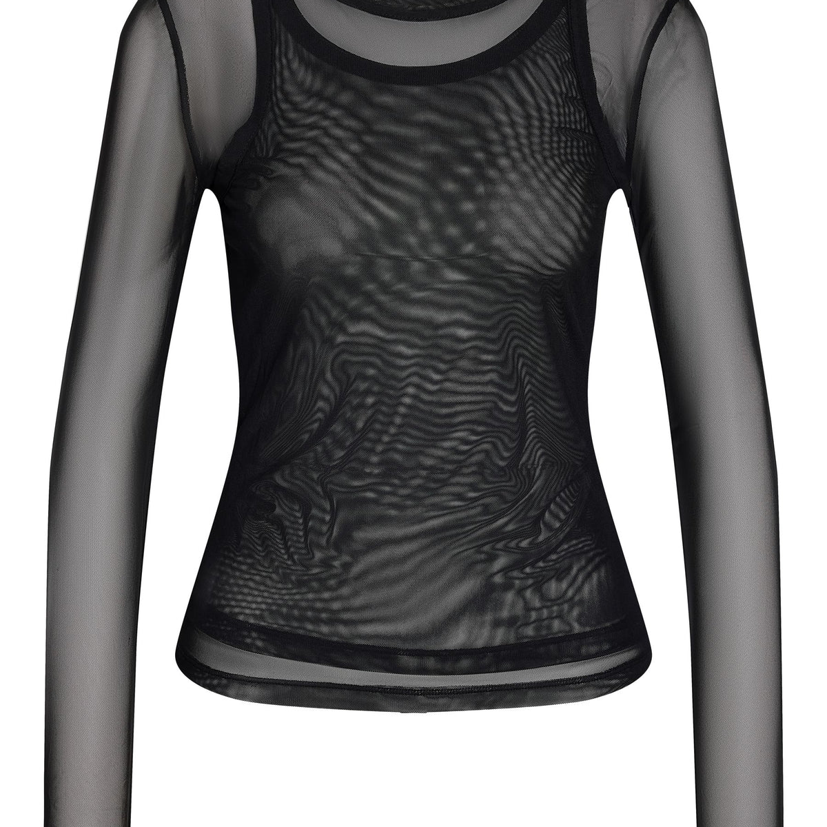 noisy-may-nmjudith-mesh-top-langarm-schwarz-transparent image 1