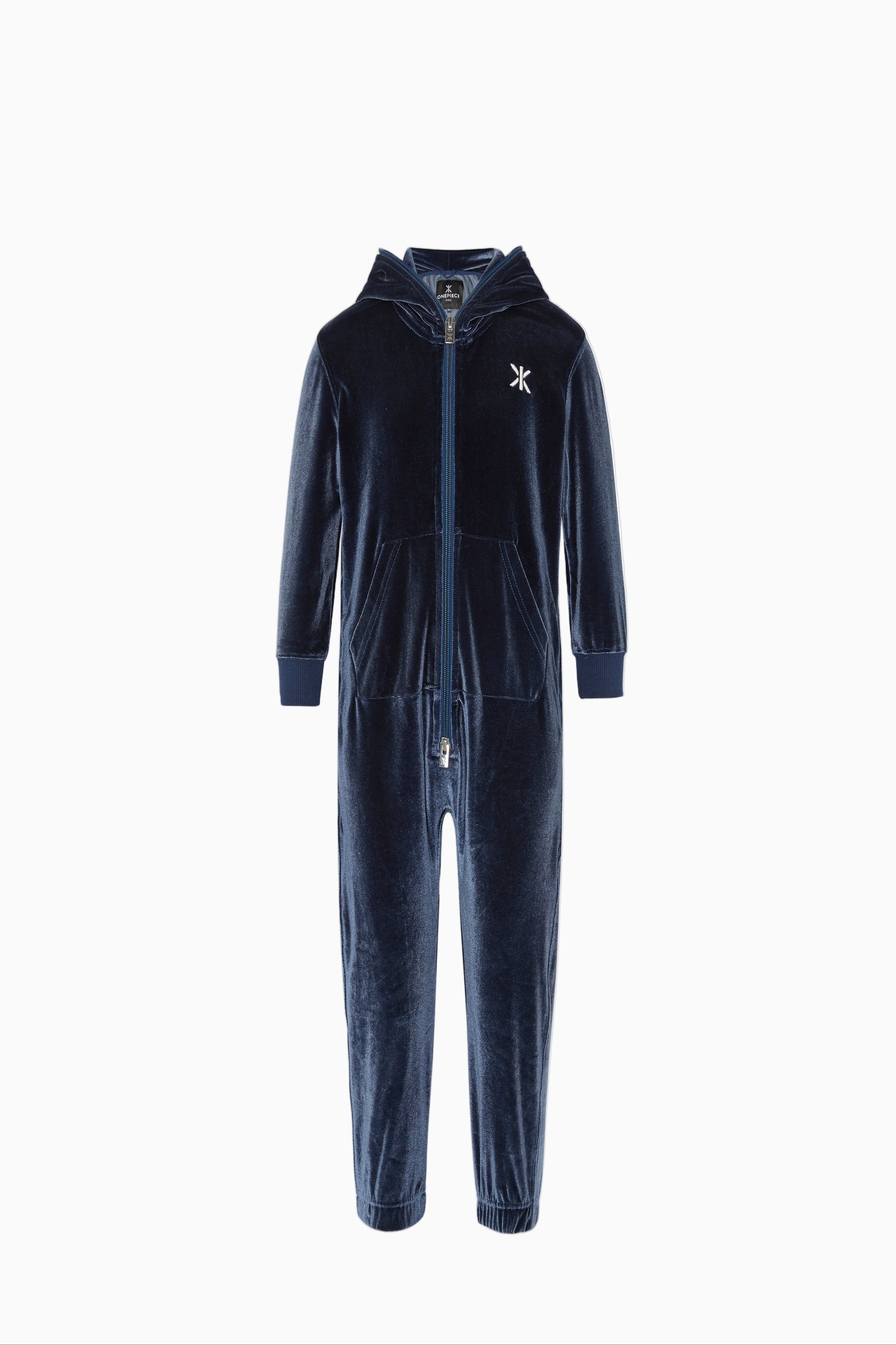onepiece-original-velour-kids-jumpsuit-navy-samt image 1