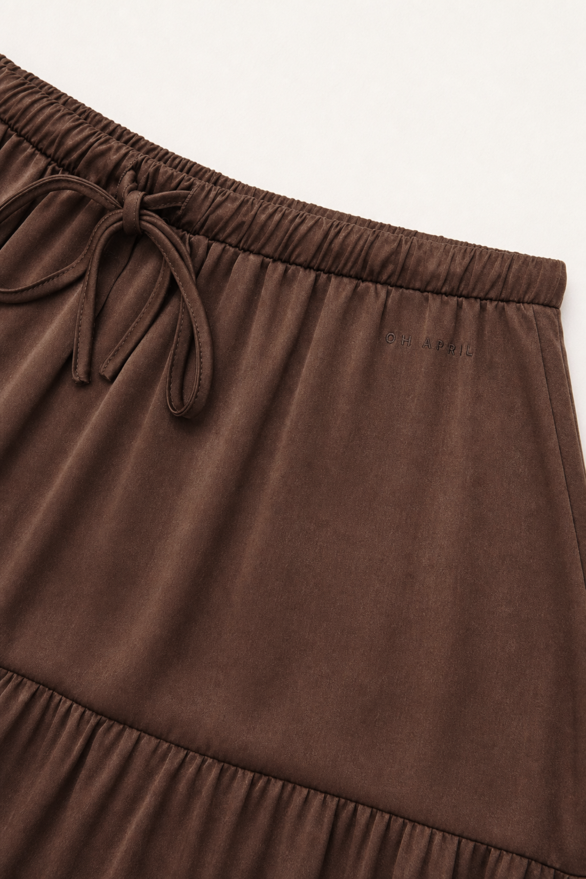 oh-april-valeska-satin-maxi-skirt-dark-brown-rock image 3