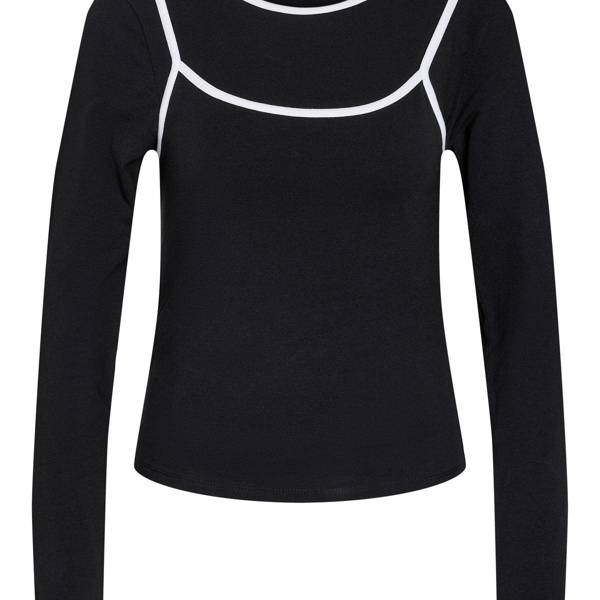 noisy-may-langarm-top-damen-layer-slim-fit image 1