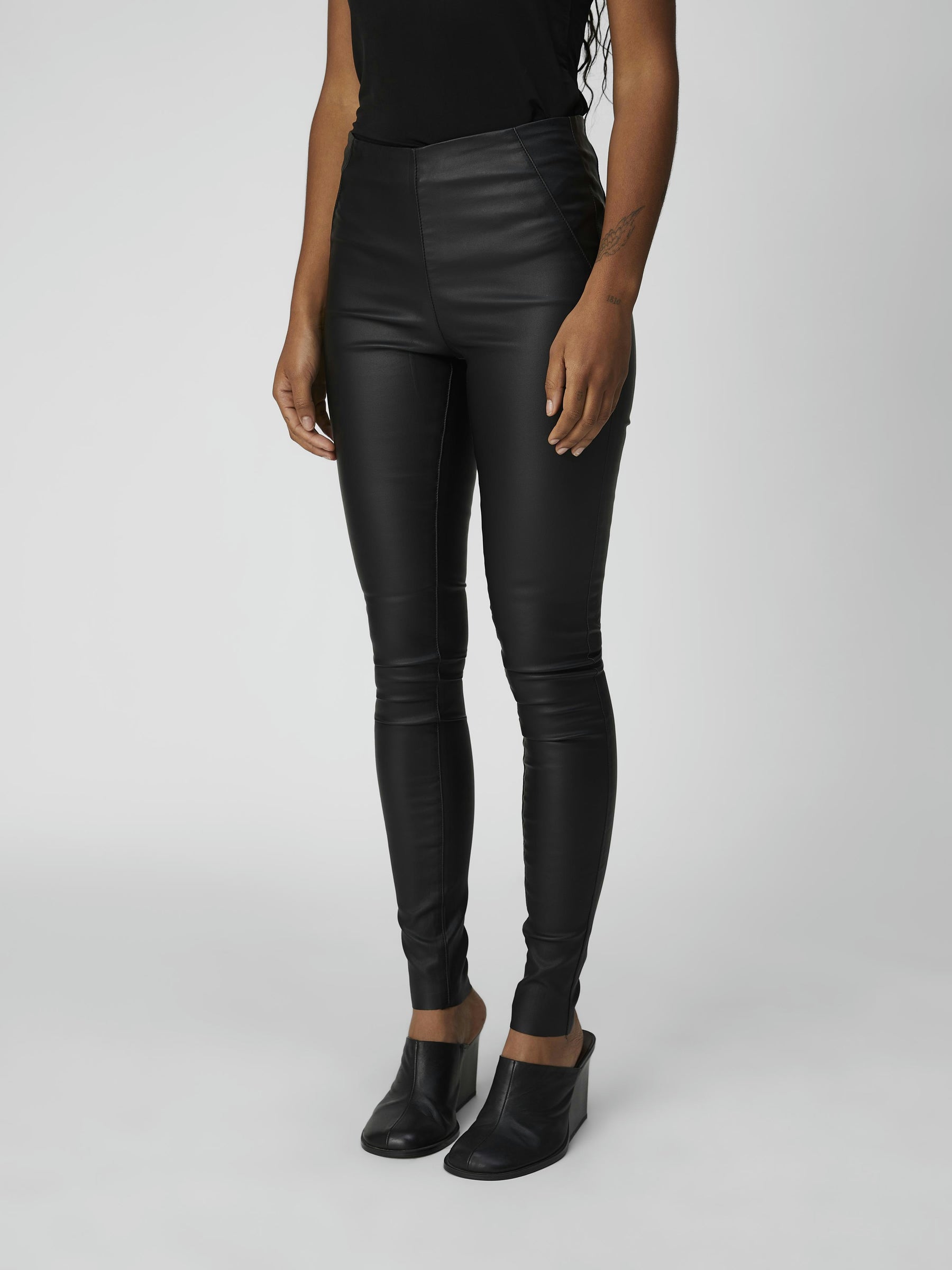 object-objbelle-legging-damen-coated-glitzer-slim image 3