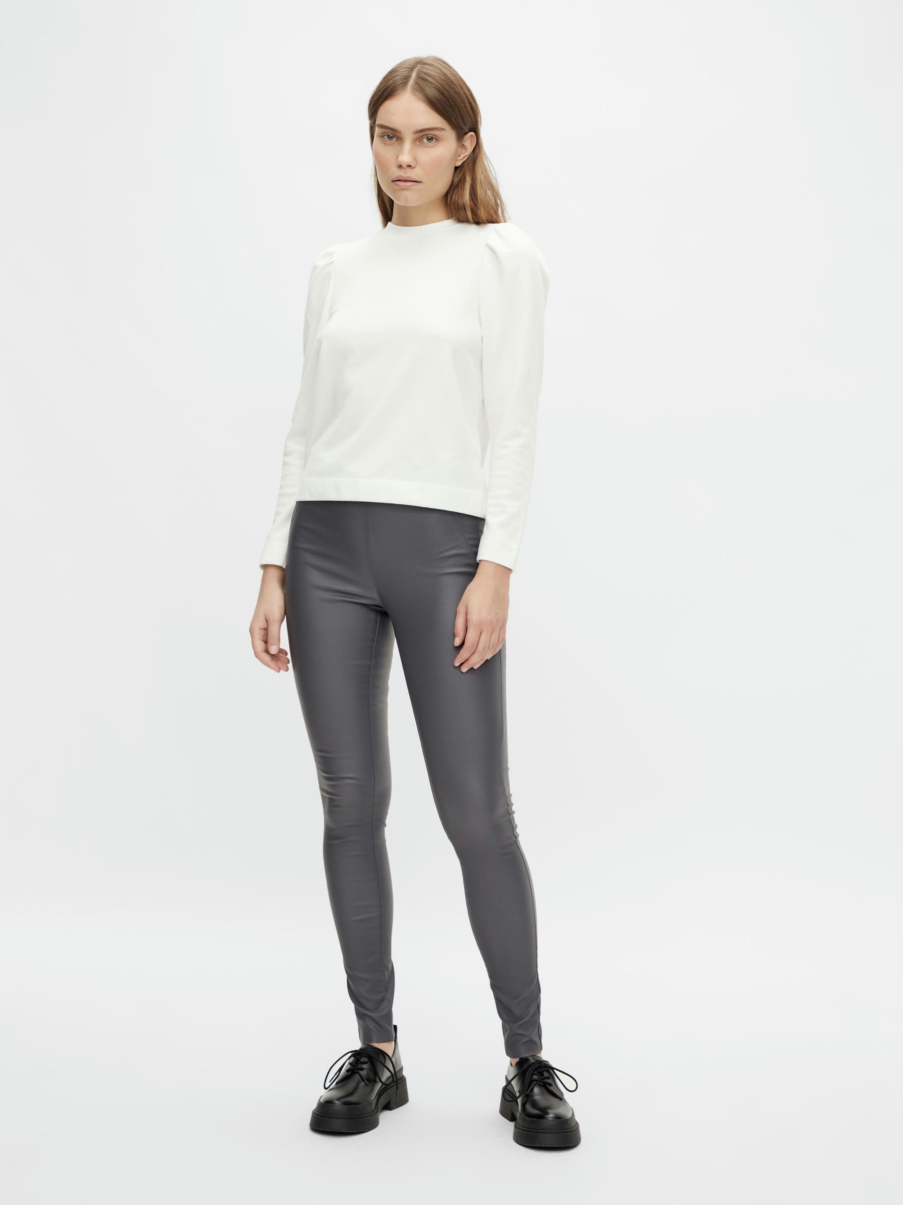 object-leggings-coated-slim-mid-waist-glitzer image 4
