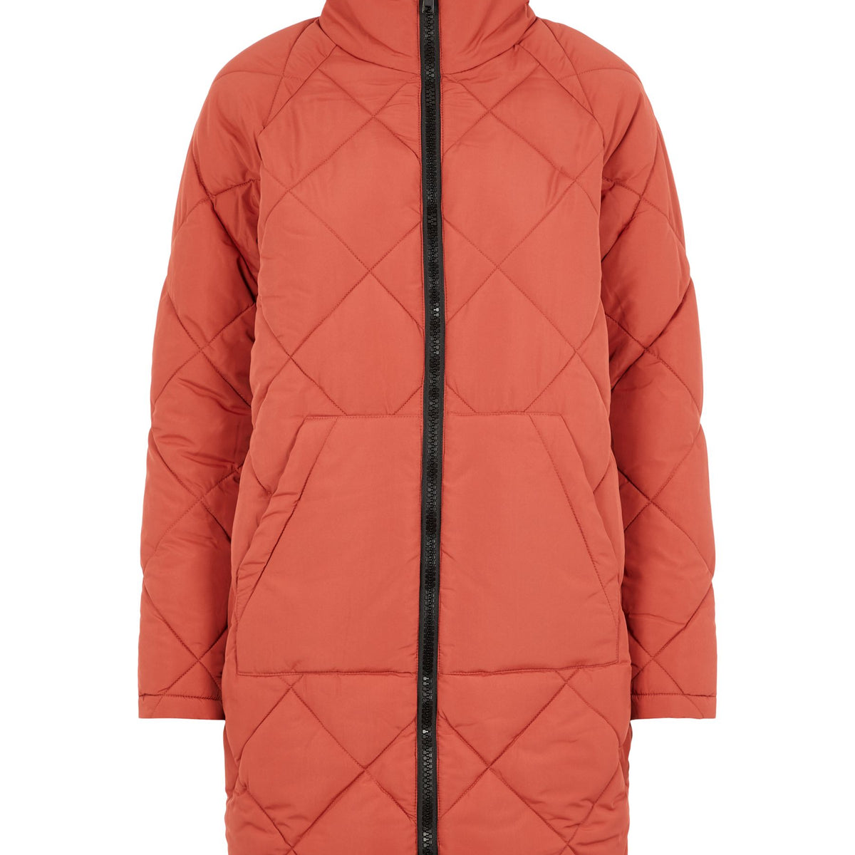 noisy-may-wattierte-jacke-damen-steppjacke-lang-hoher-kragen image 1