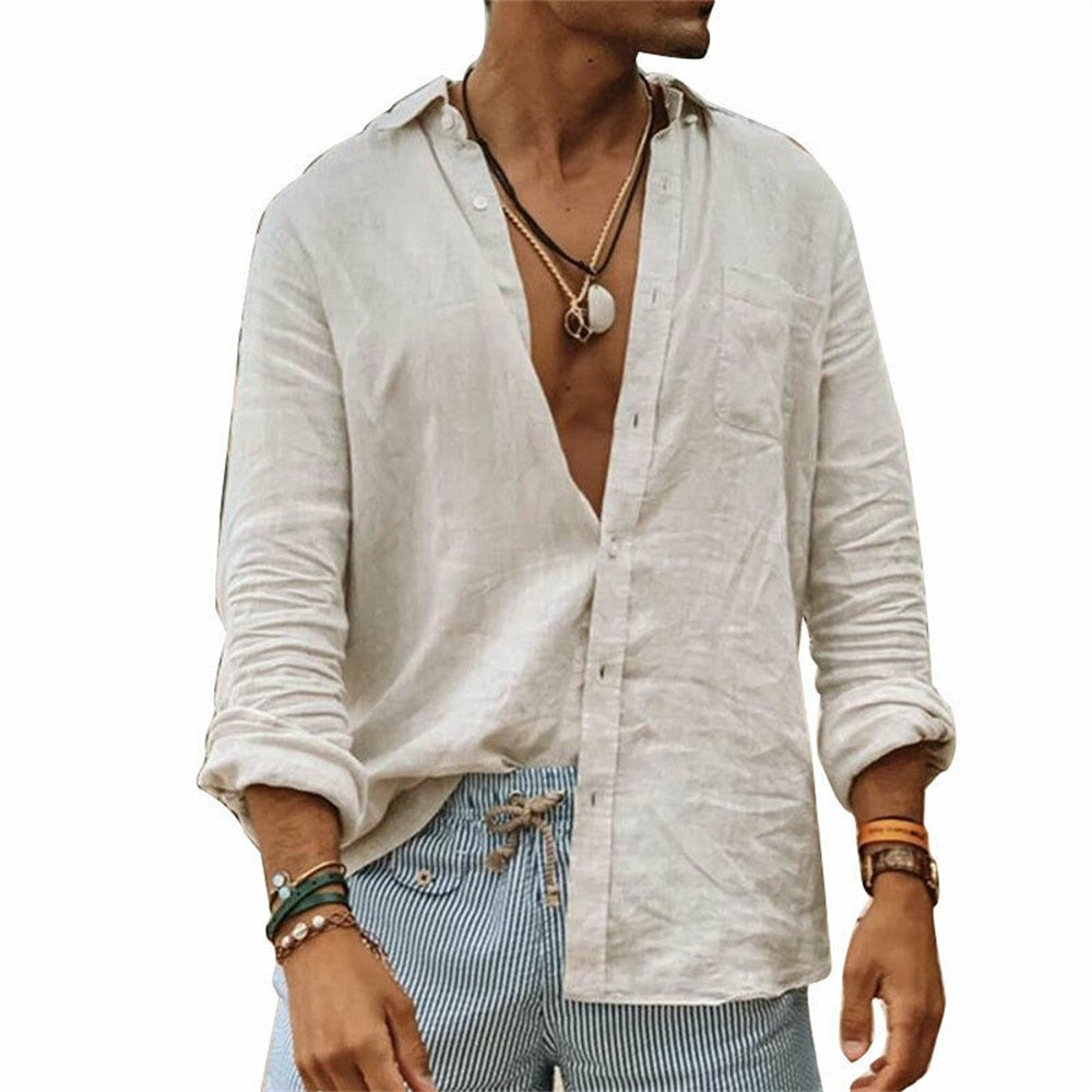arys-solid-color-hemd-herren-gr-n-l-freizeithemd image 5