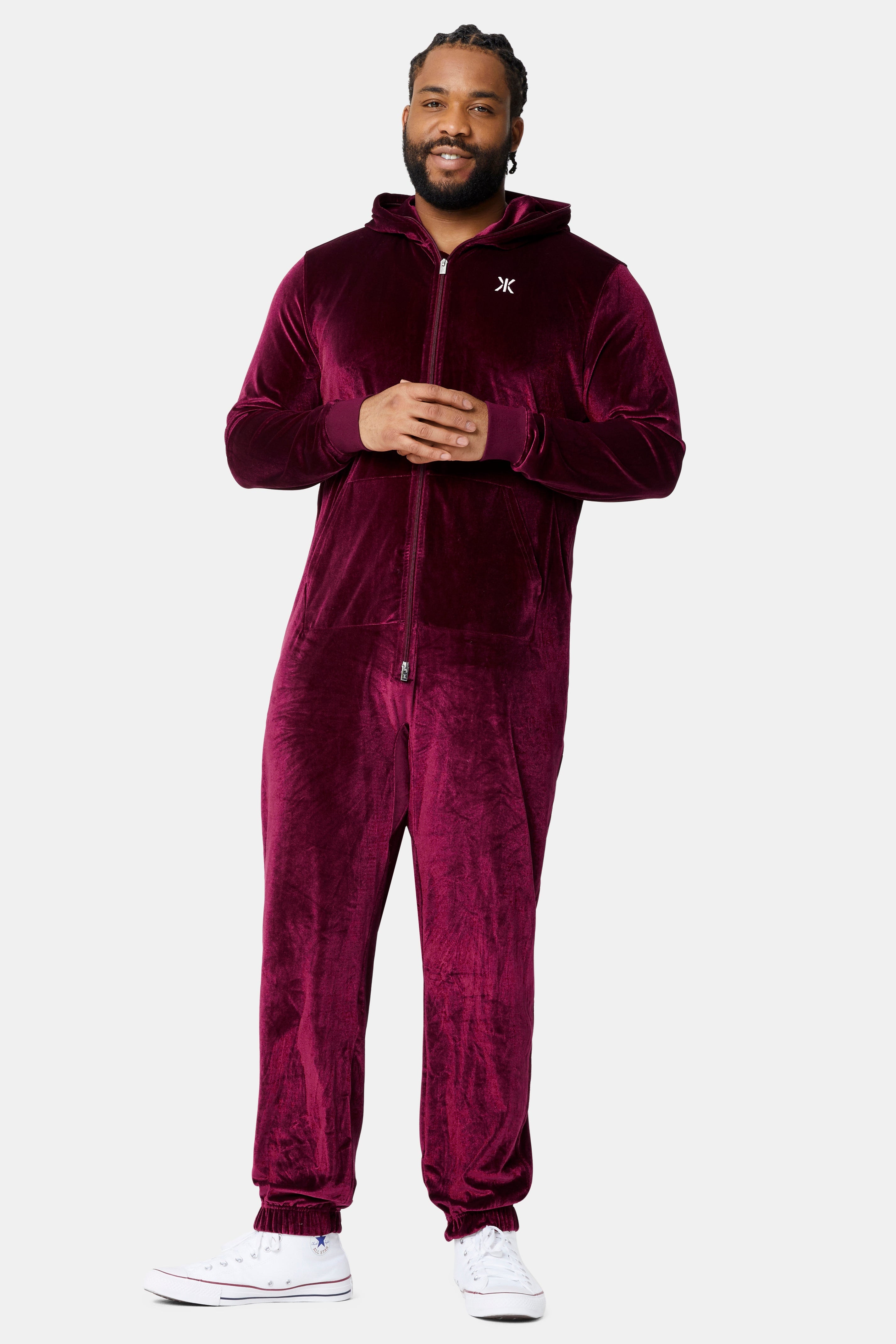 onepiece-original-velour-jumpsuit-overall-rot-samt image 8