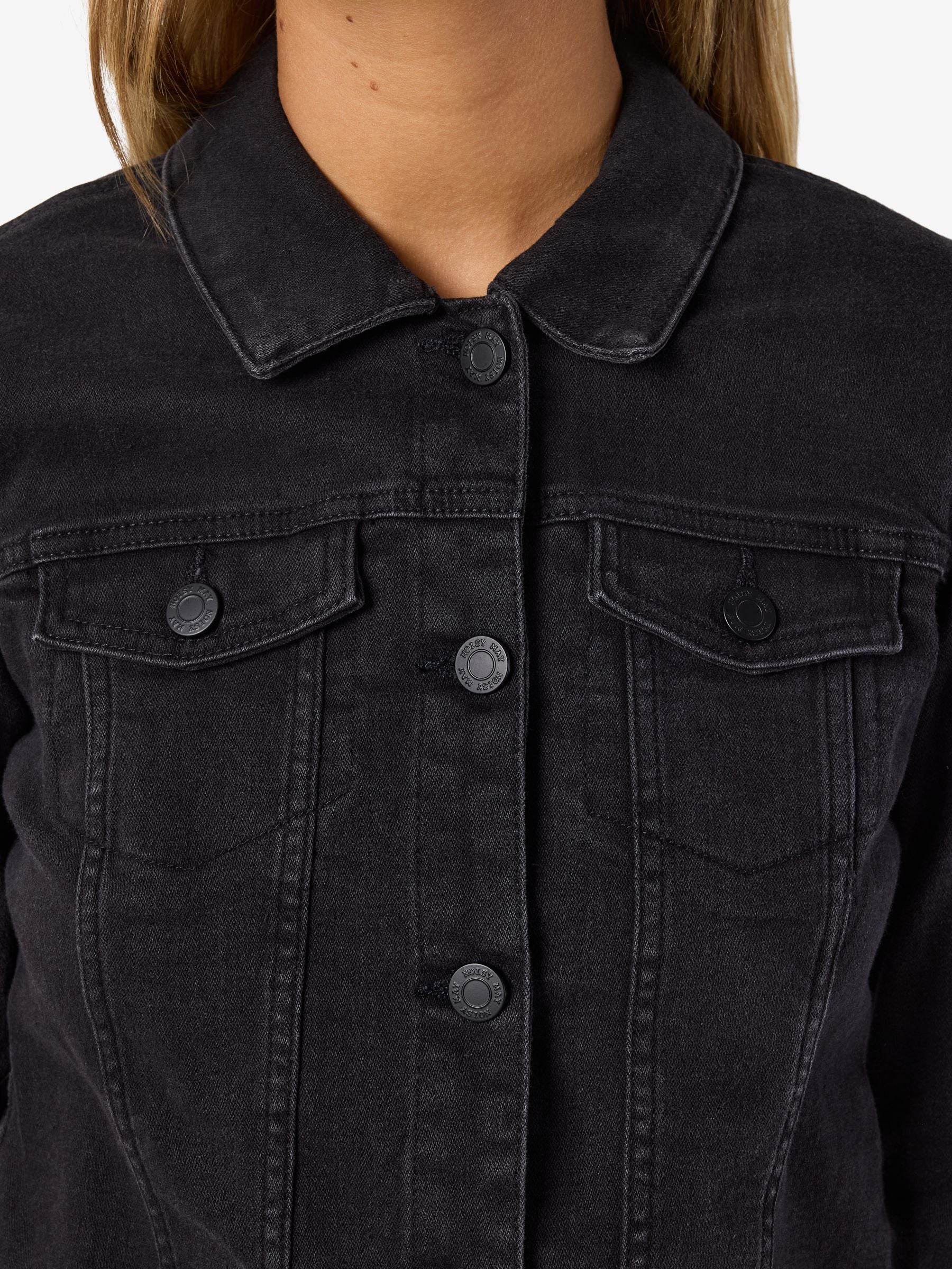 noisy-may-short-jeansjacke-denimjacke-mit-brusttaschen image 6