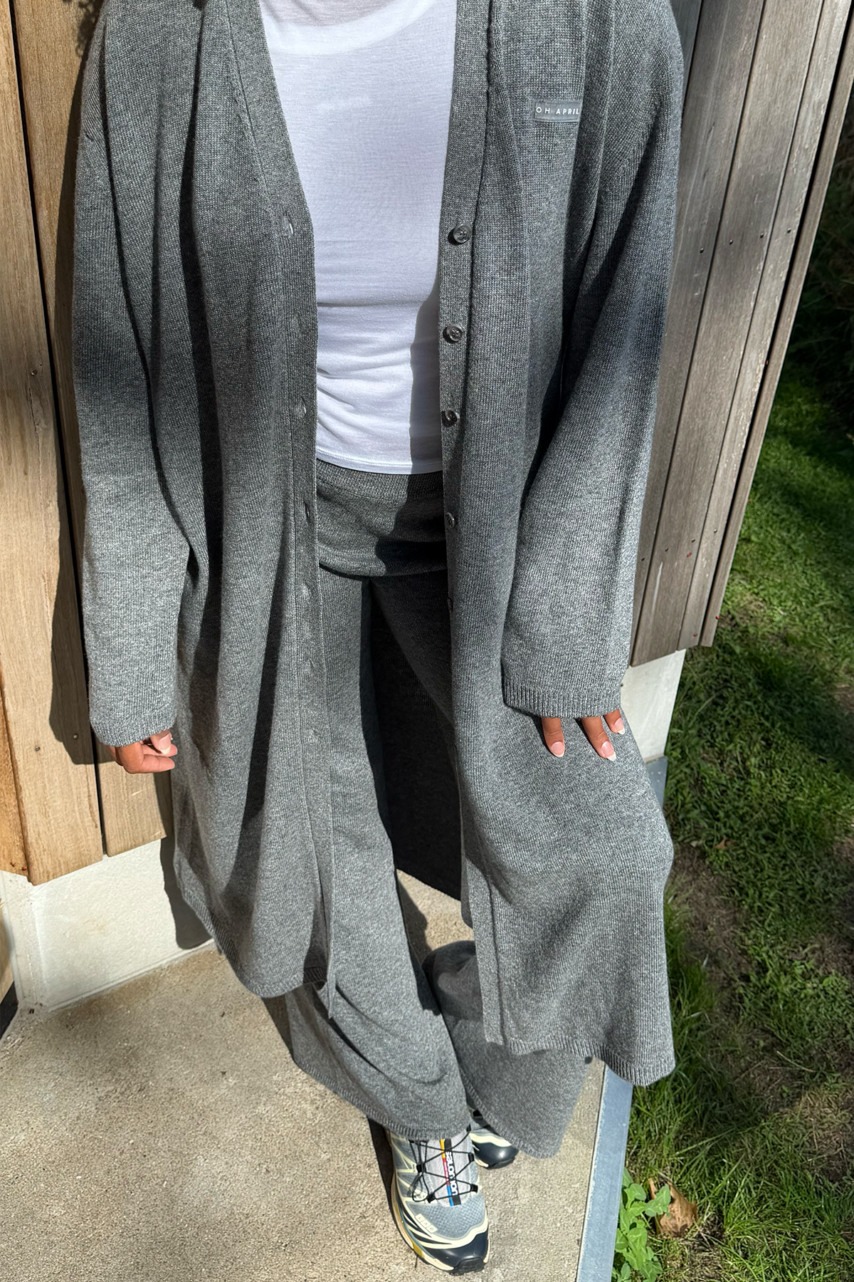 oh-april-strickcardigan-grey-melange-merino-mix image 3