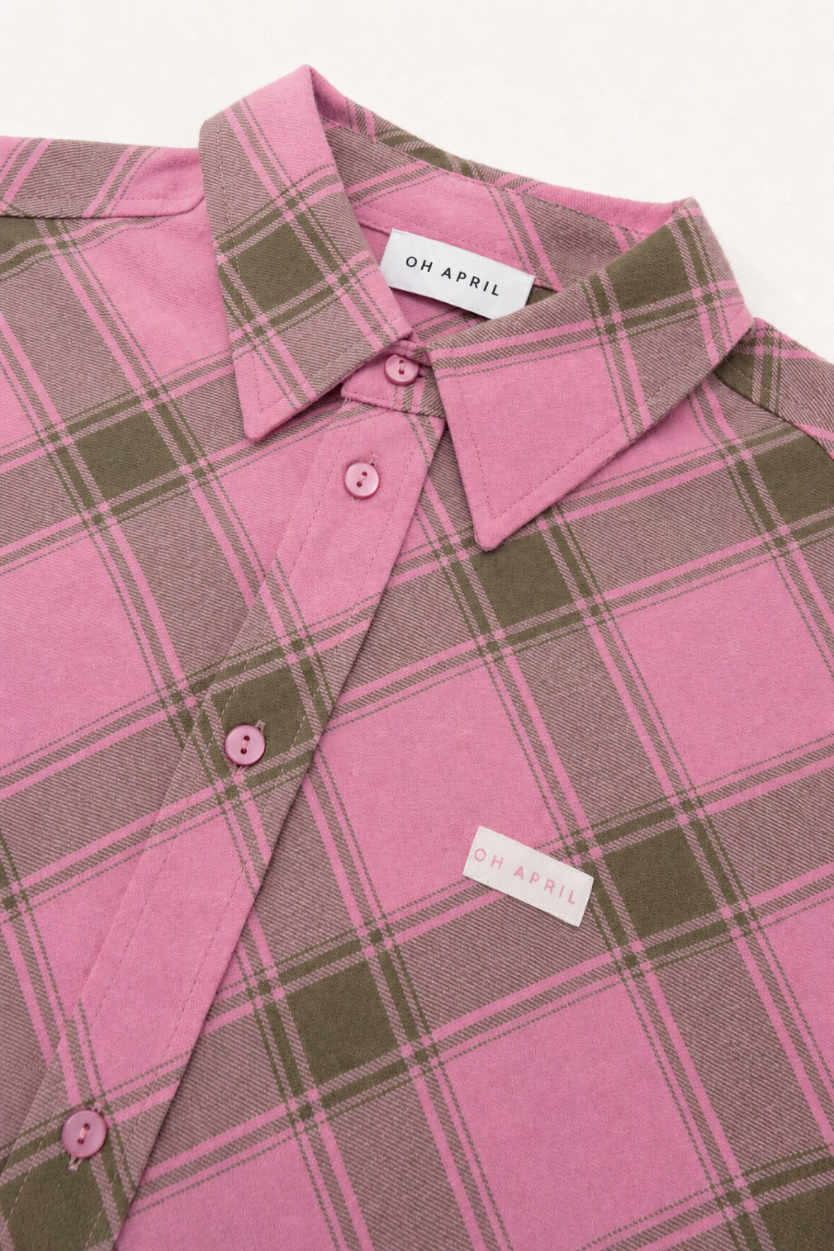 oh-april-vivian-shirt-olive-check-karohemd image 3