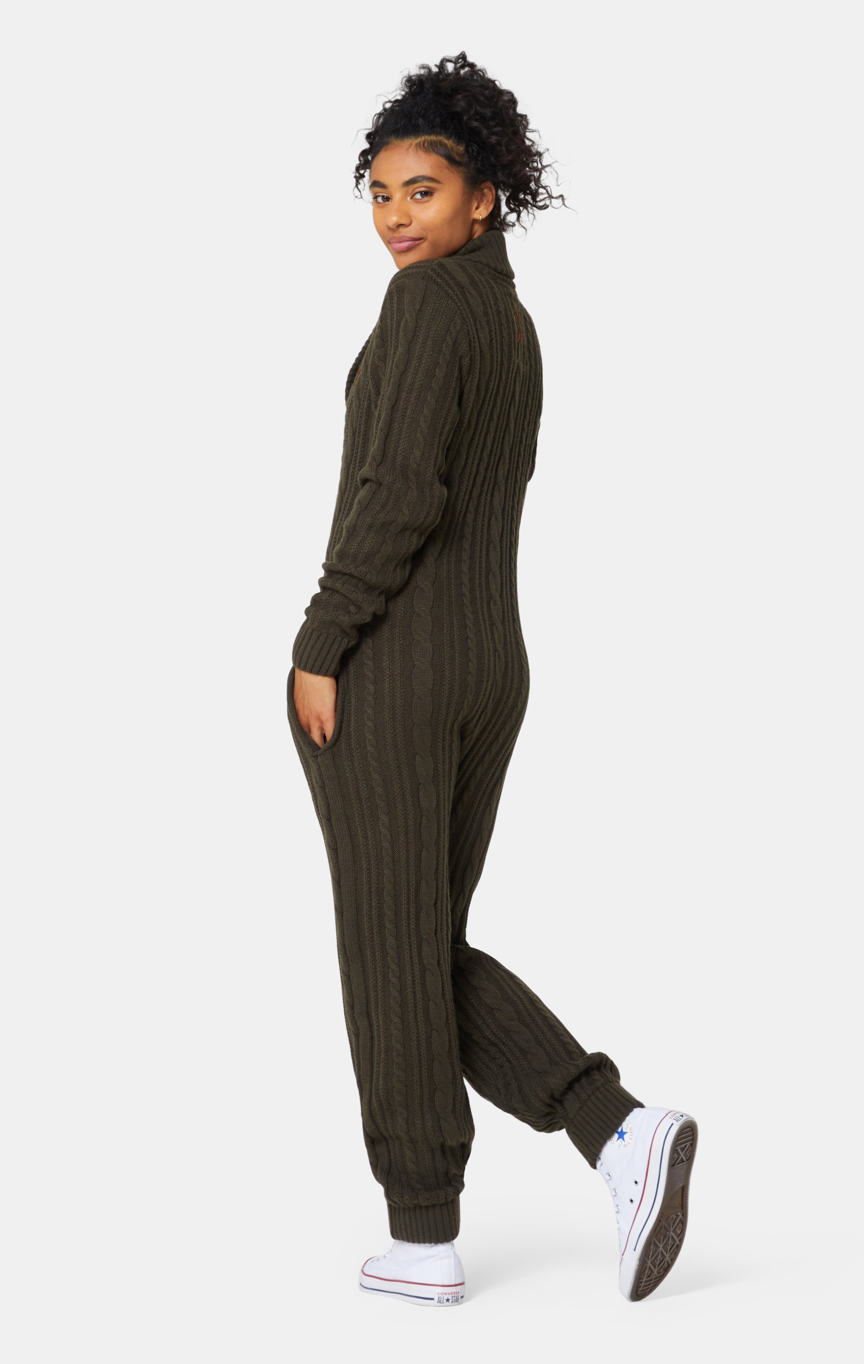 onepiece-chunky-cardigan-jumpsuit-overall-gr-n-strick image 4