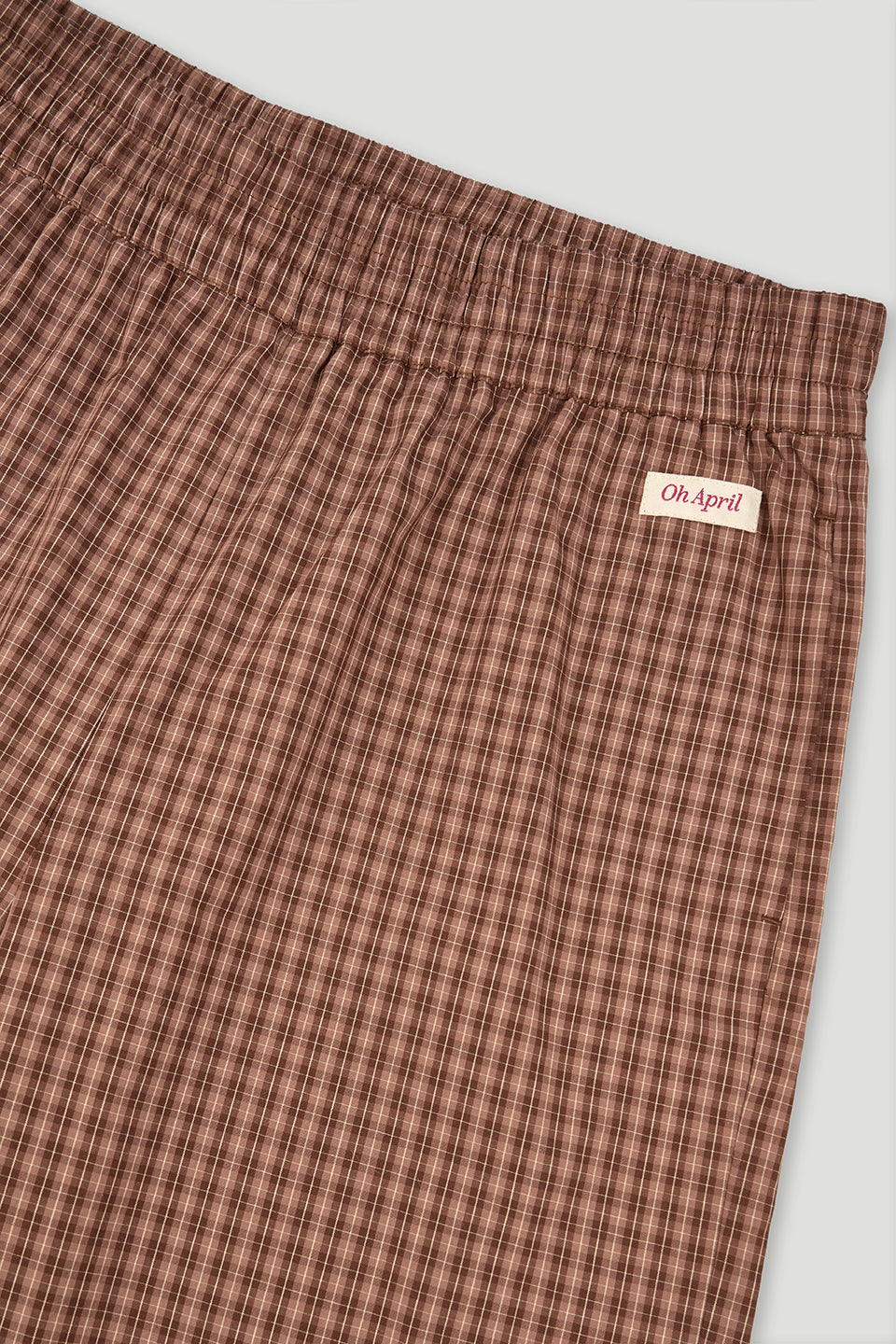 oh-april-hazel-wide-leg-pants-cocoa-dust-check-hose-karo image 4
