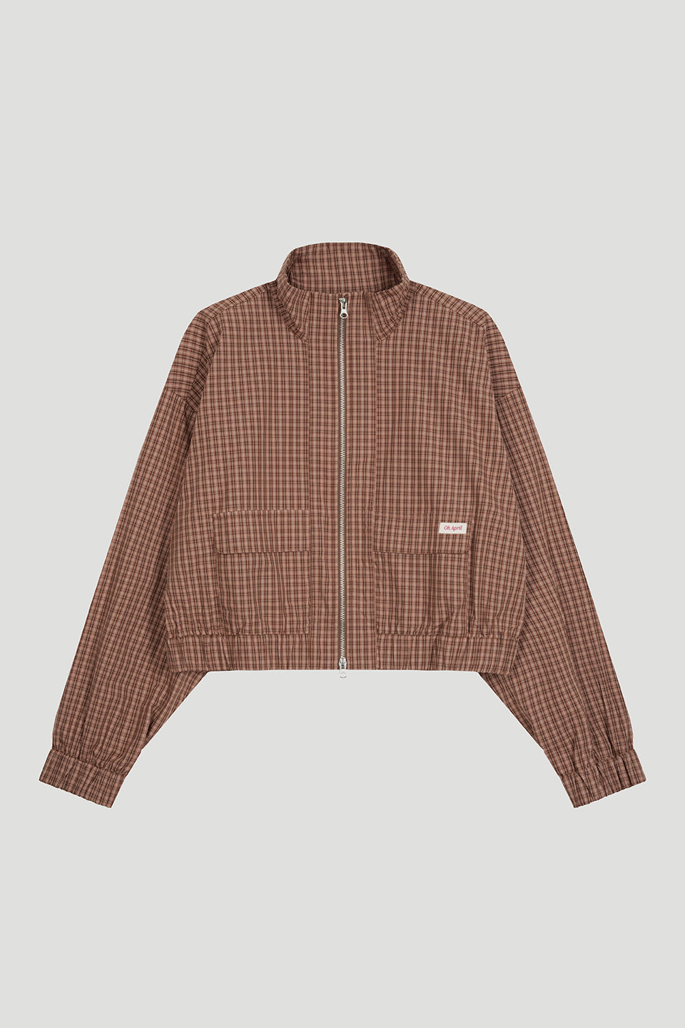 oh-april-zoe-bomber-jacket-bomberjacke-cocoa-dust-check image 2