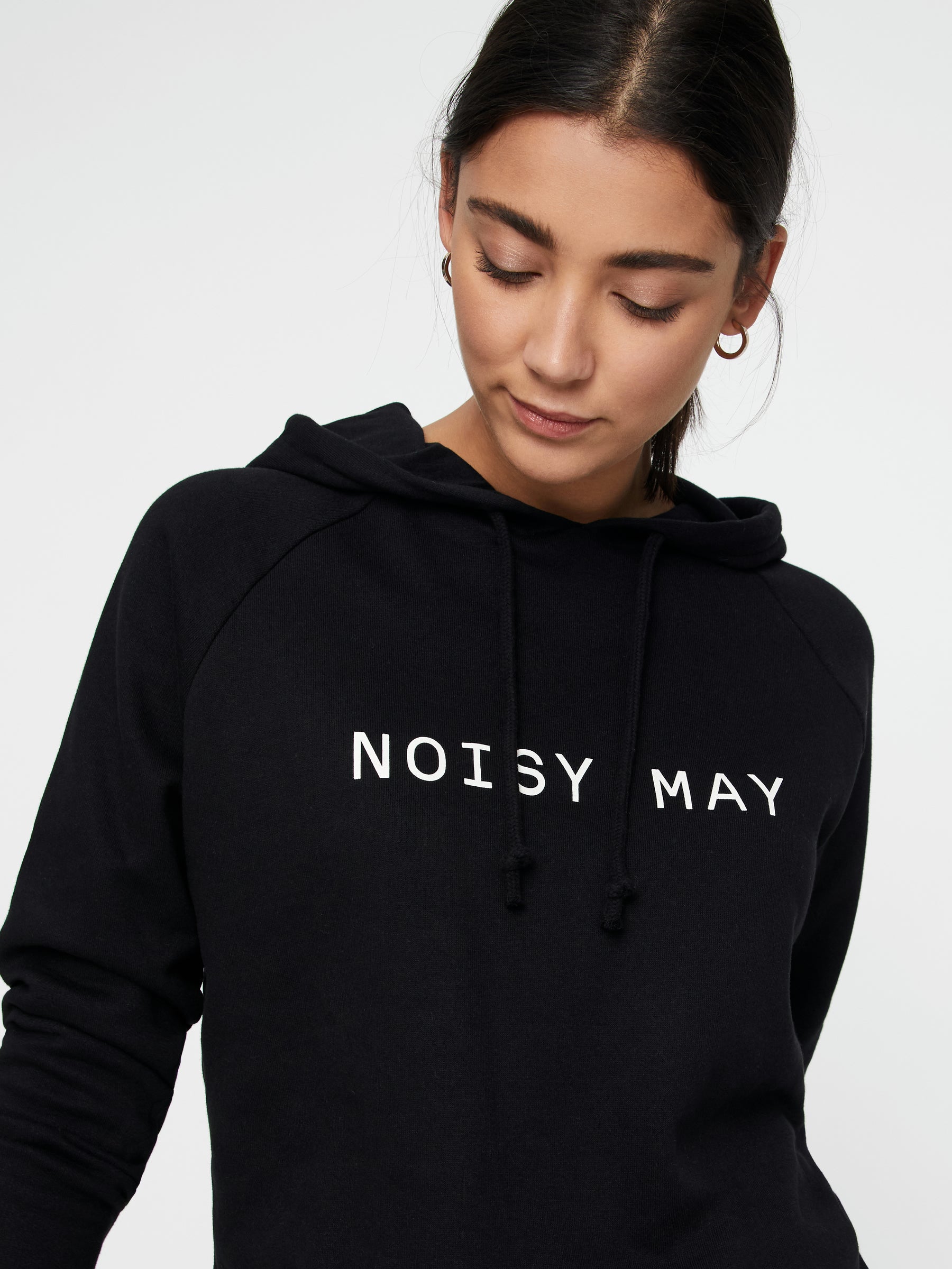 noisy-may-hoodie-loose-fit-kapuze-print-angeraut image 5