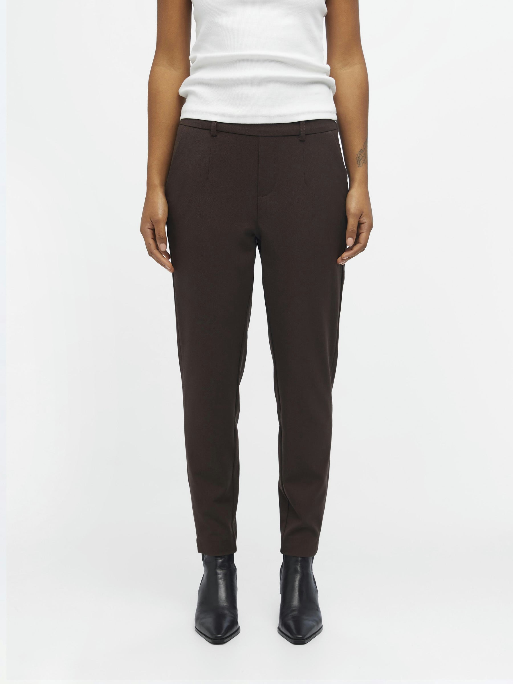 object-objlisa-slim-cropped-stoffhose-mid-waist-stretch-6 image 2