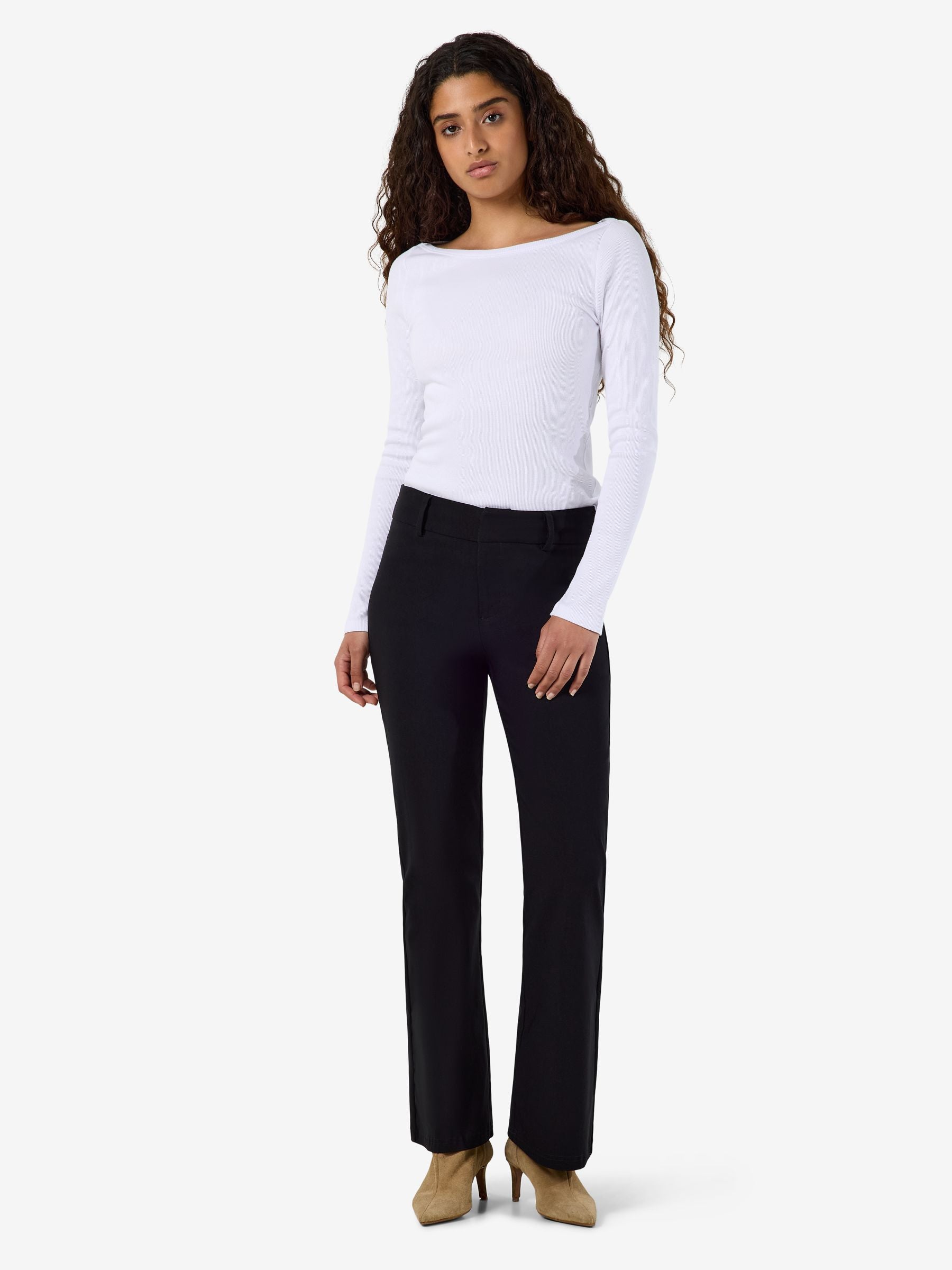 noisy-may-nmwayne-kick-flare-hose-mid-waist-slim-fit-3 image 4
