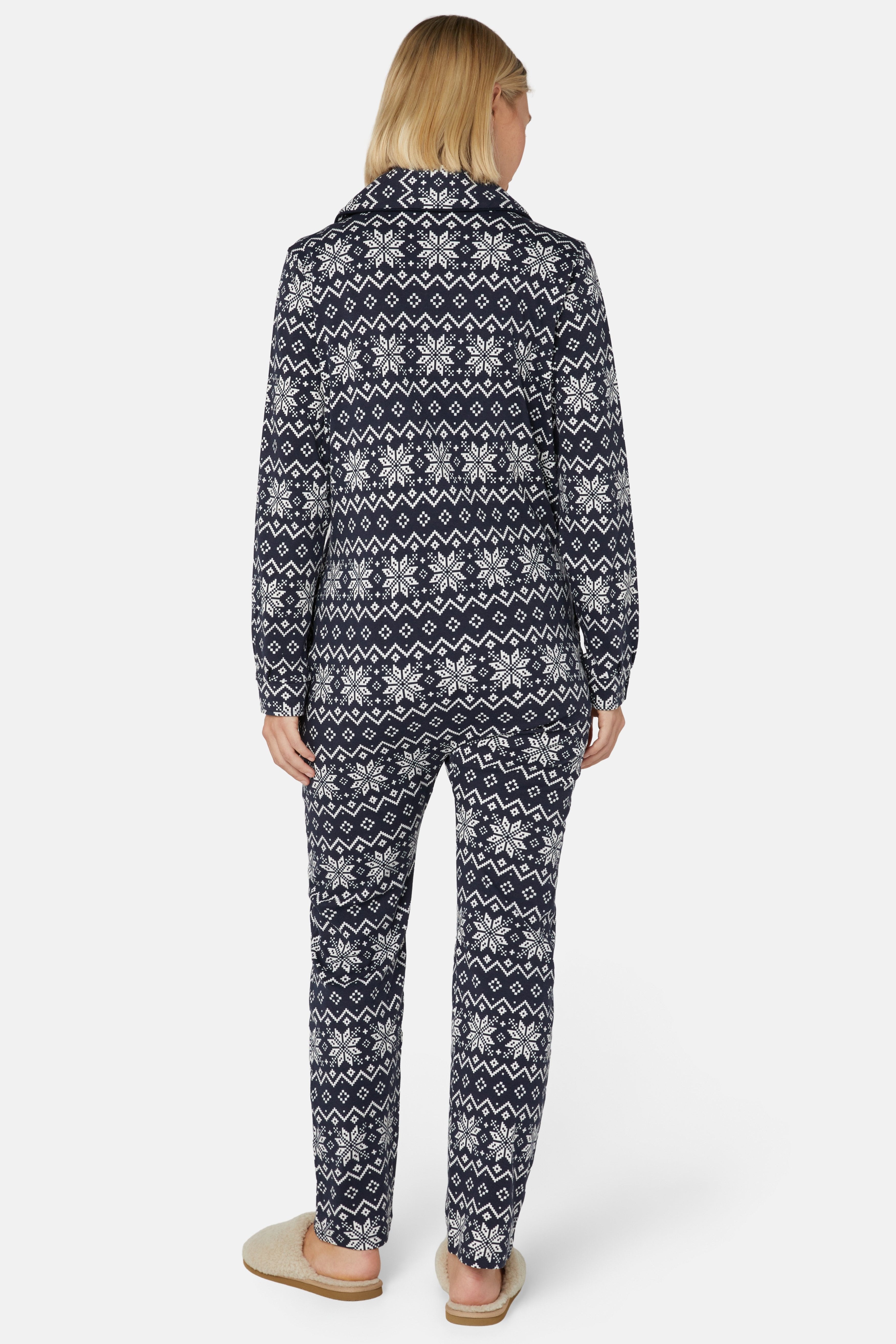onepiece-the-winter-pyjamas-navy-damen-schlafanzug image 3