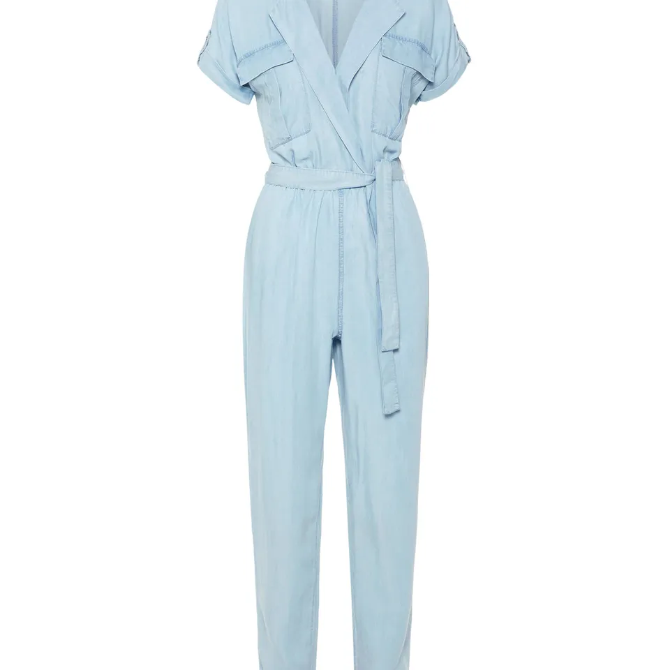 noisy-may-jumpsuit-kurzarm-v-hals-g-rtel image 1