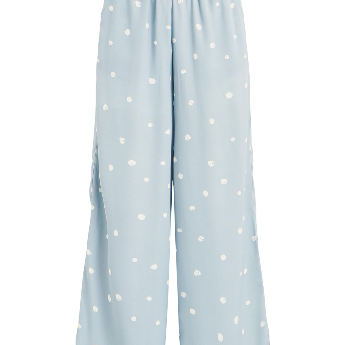 object-trousers-hose-mit-punkten-high-waist-weites-bein image 1