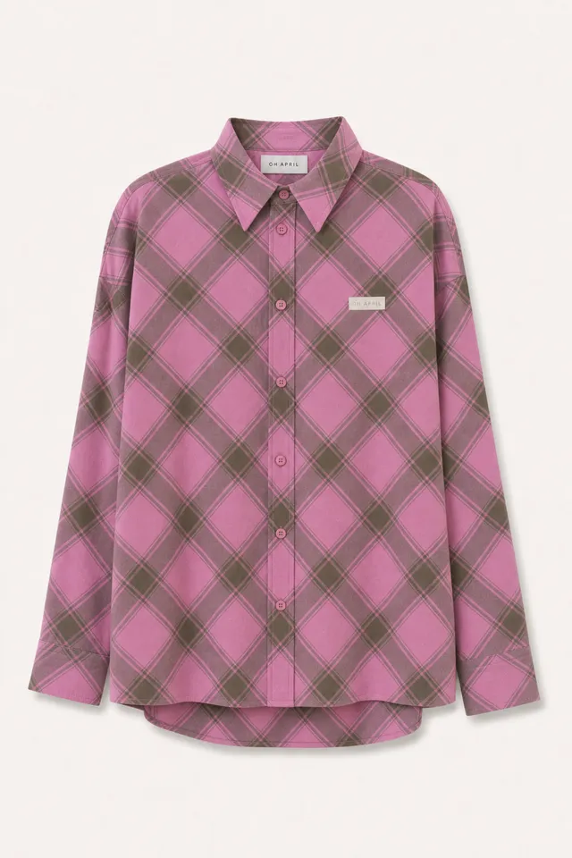 oh-april-vivian-shirt-olive-check-karohemd image 1
