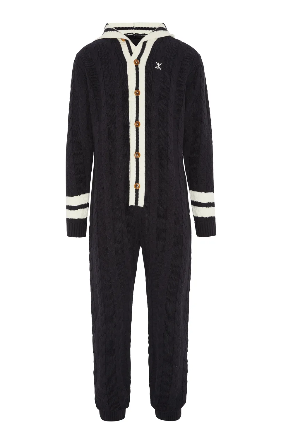 onepiece-varsity-jumpsuit-overall-navy-damen-strick image 1