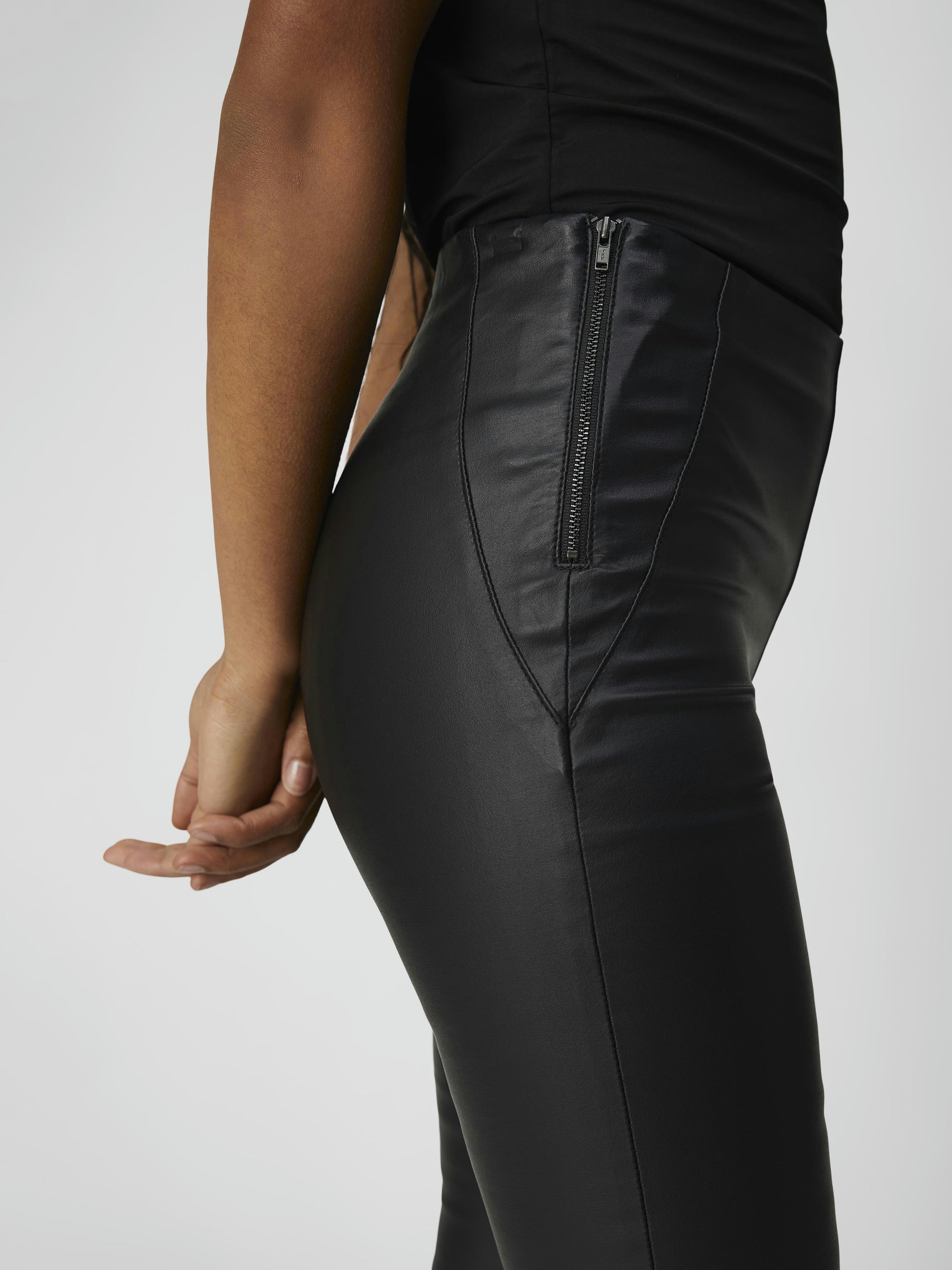 object-objbelle-legging-damen-coated-glitzer-slim image 6