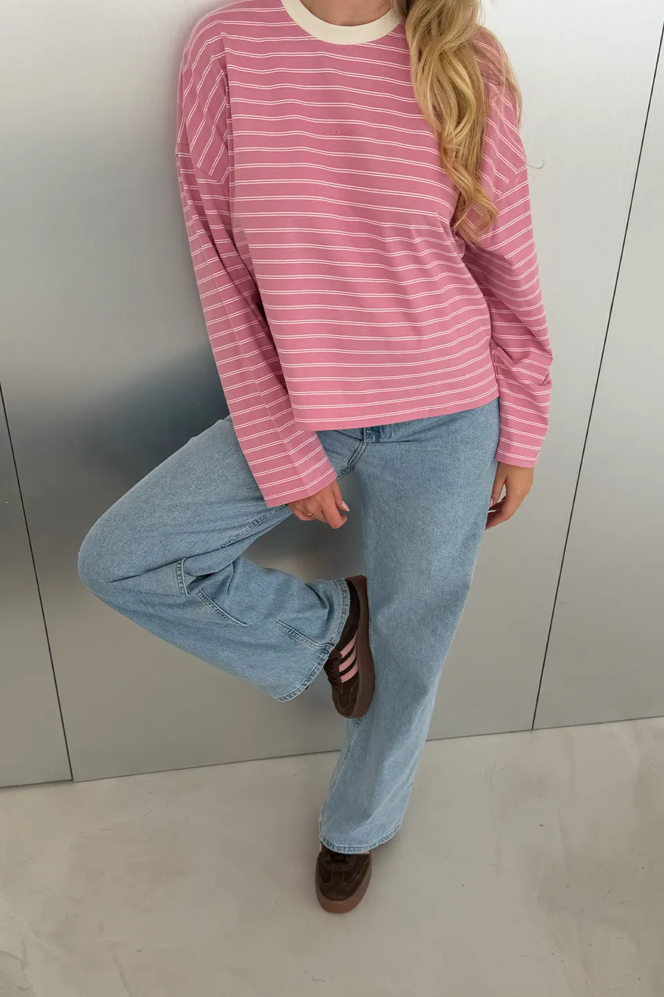 oh-april-regular-longsleeve-pink-stripe-baumwolle image 1
