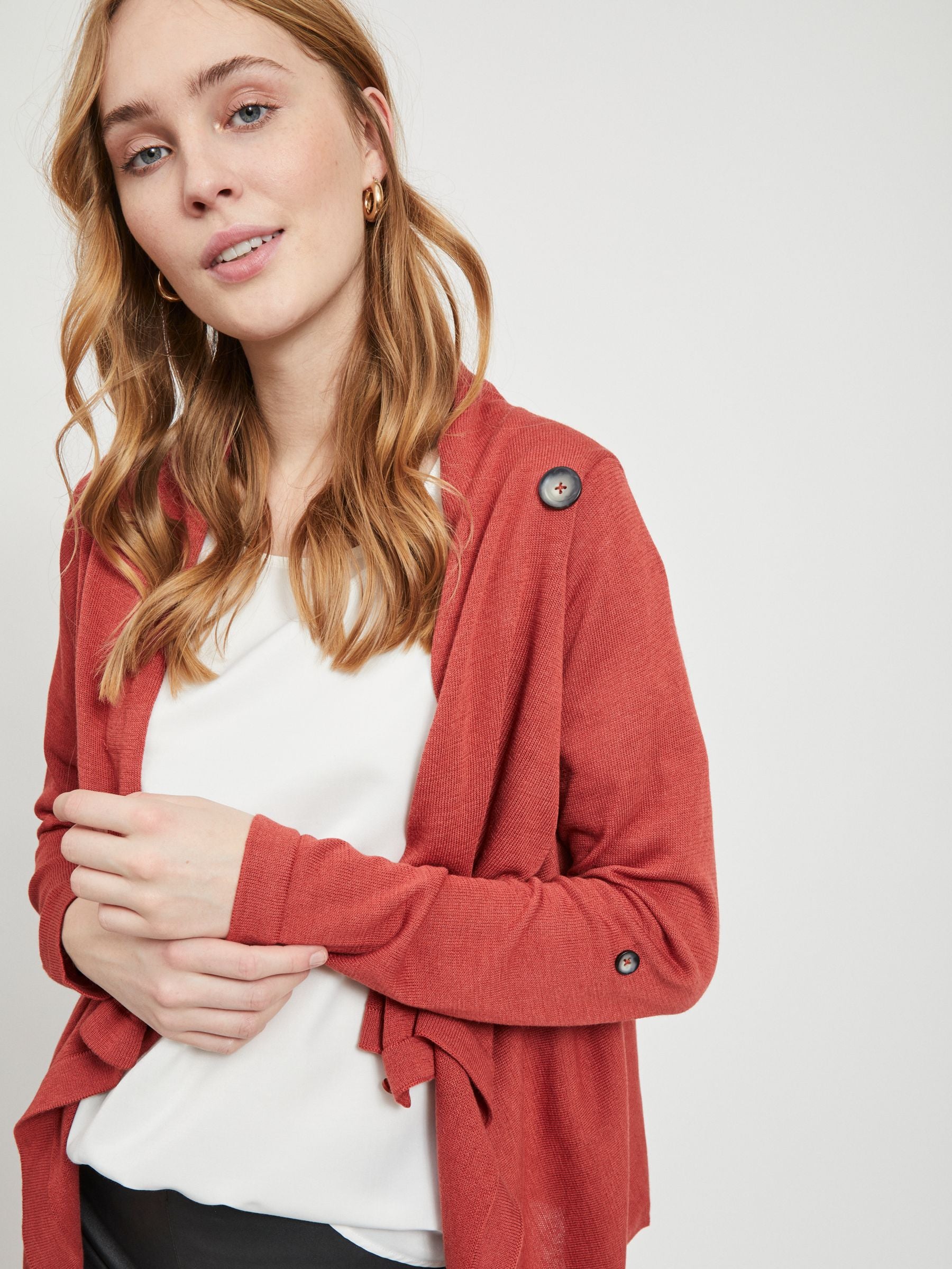 object-cardigan-strickjacke-d-nn-mit-wasserfall image 6