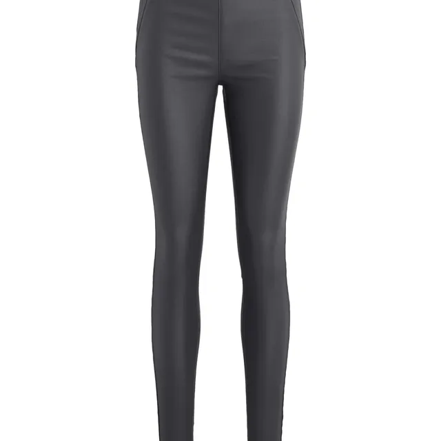 object-coated-leggings-slim-fit-glitzer-schwarz image 1