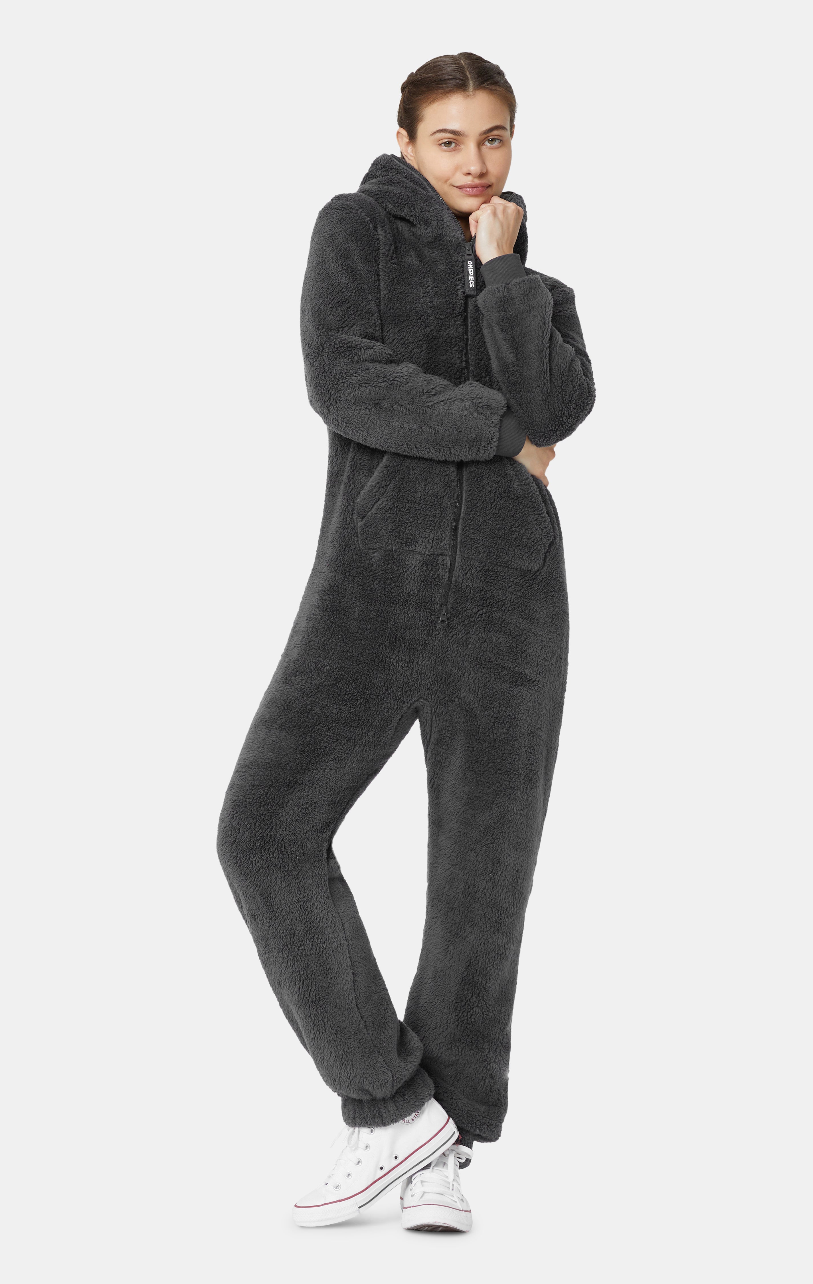 onepiece-the-puppy-jumpsuit-overall-dunkelgrau-fleece image 1