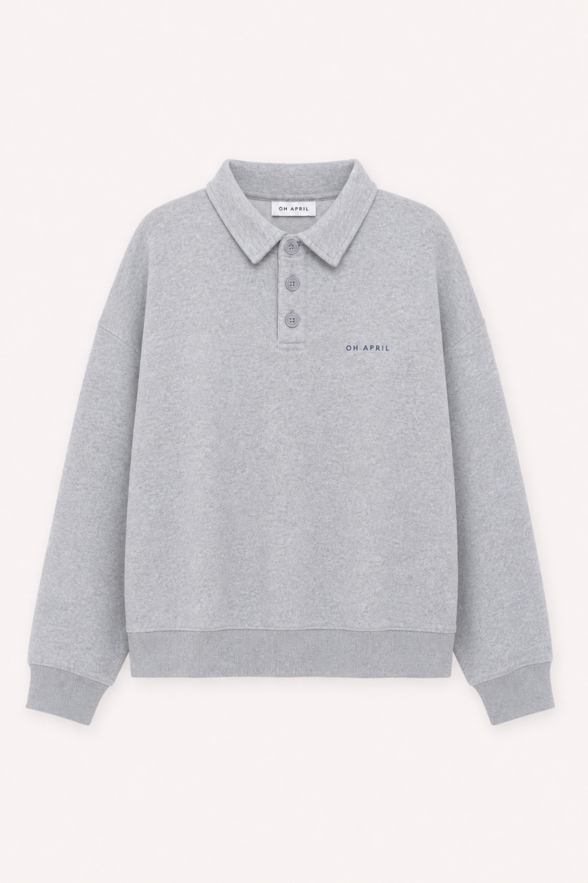 oh-april-everywhere-sweat-polo-grey-melange-baumwolle image 7