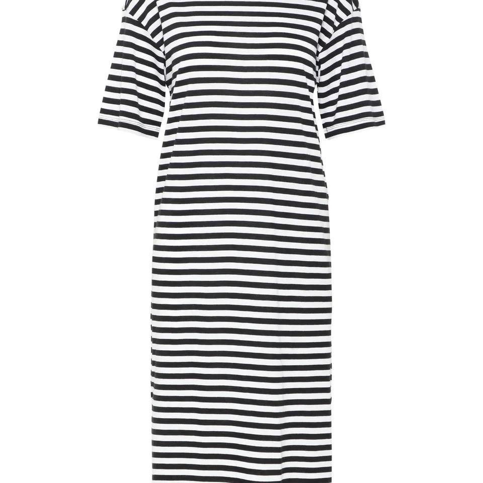 noisy-may-dresses-midikleid-kurzarm-baumwollmix-mit-schlitzen image 1