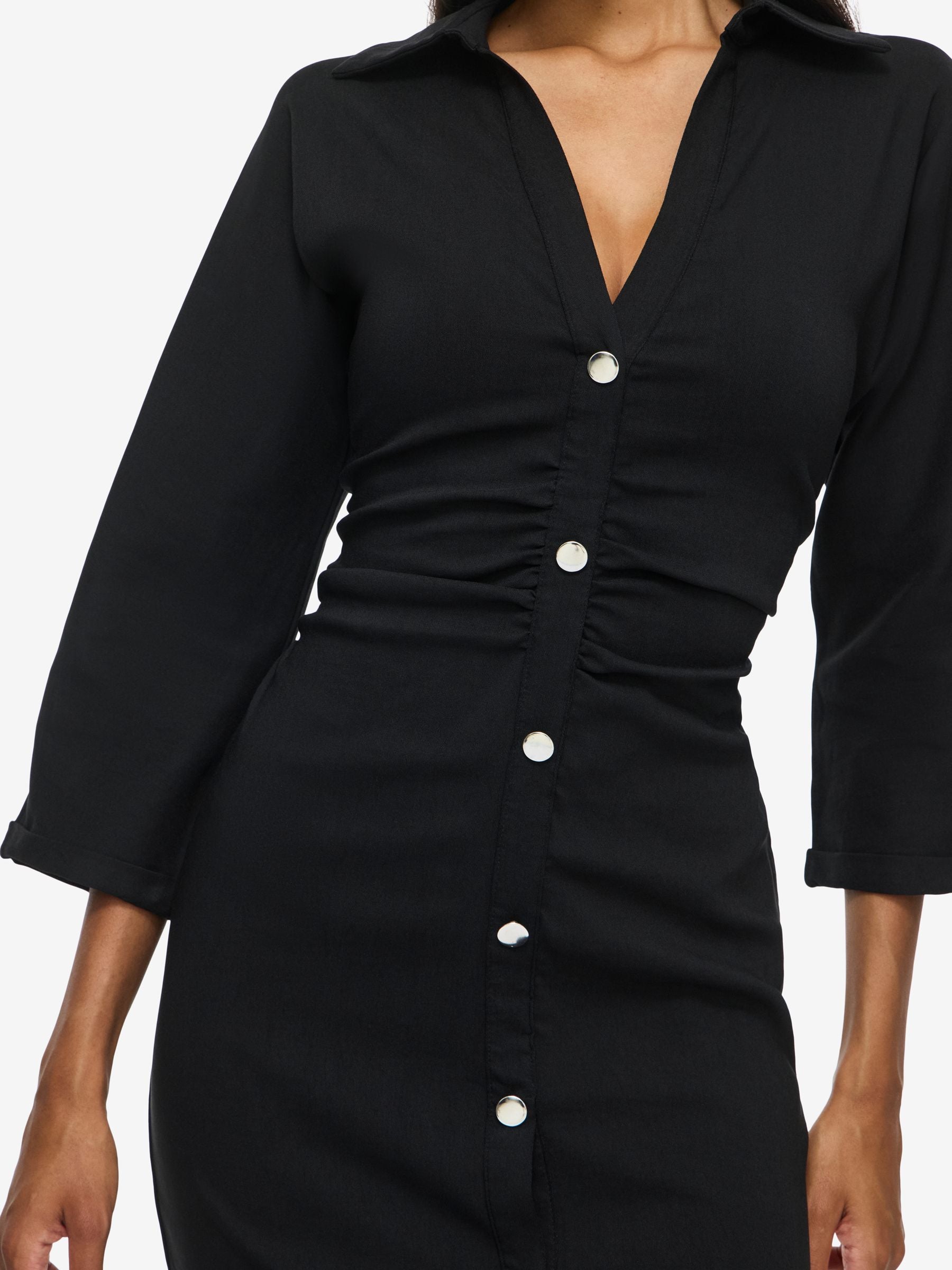 noisy-may-vestito-midi-hemdkleid-v-ausschnitt image 7