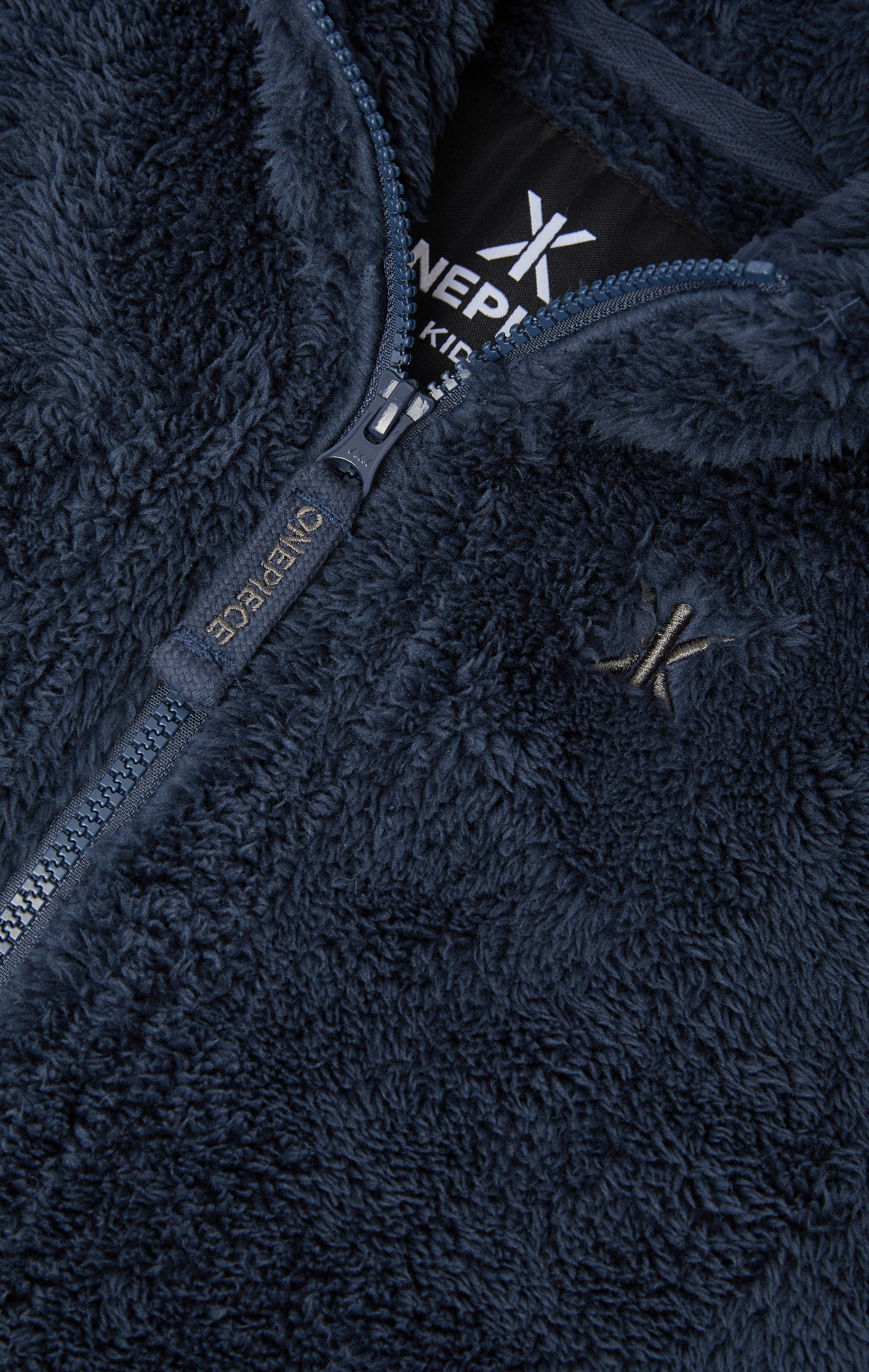 onepiece-puppy-kids-jumpsuit-kinder-overall-navy-122-fleece image 2