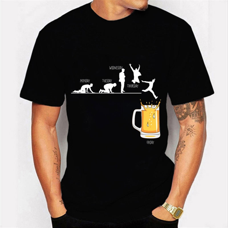arys-beer-print-t-shirt-herren-schwarz-baumwolle-gr-m image 4