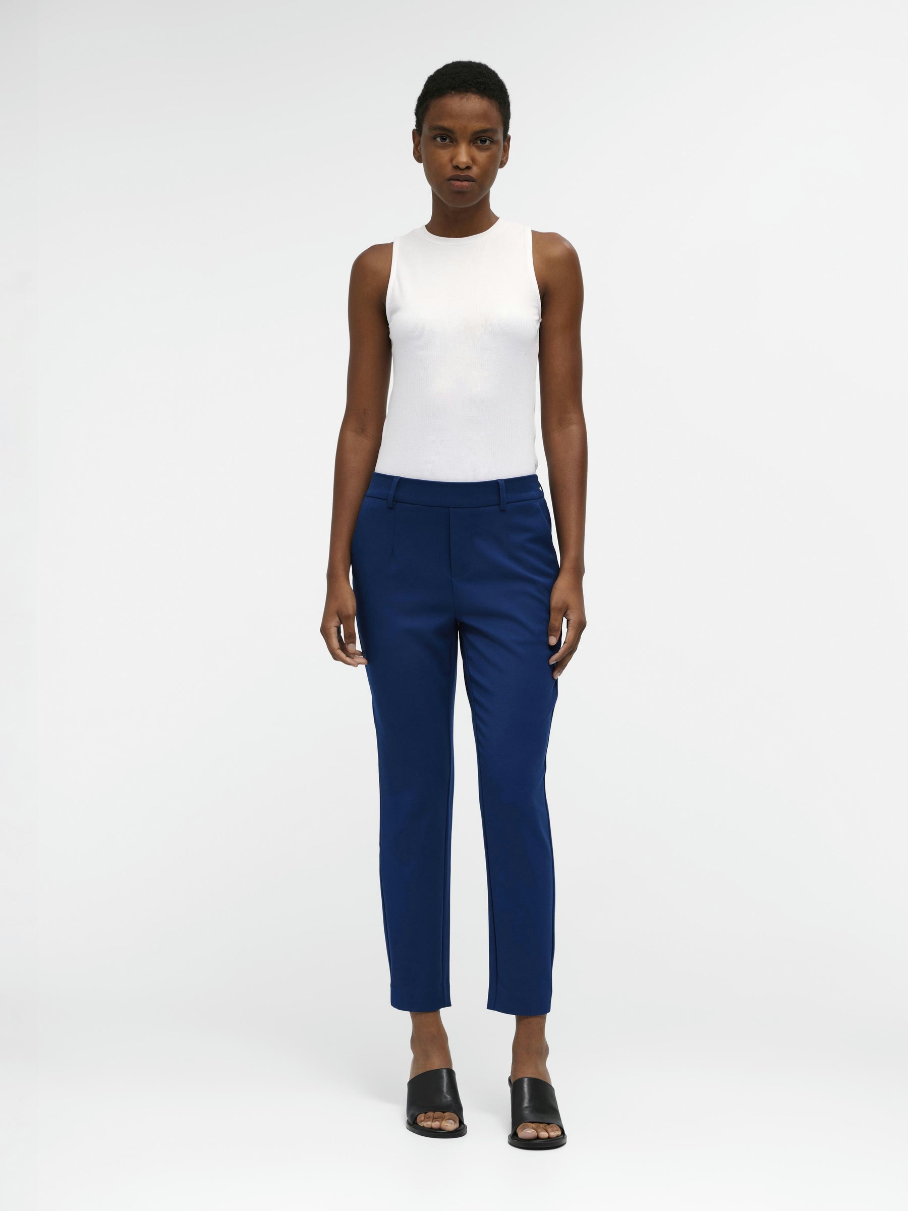 object-objlisa-hose-slim-fit-cropped-mid-waist-stretch image 5