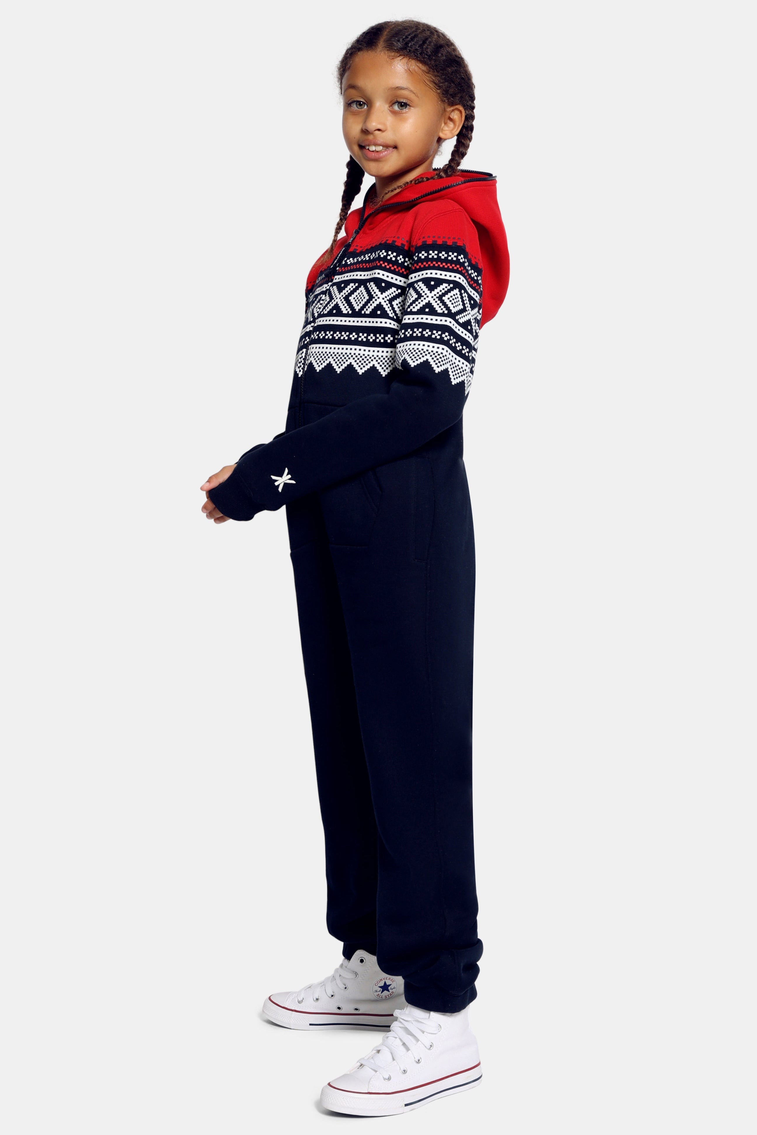 onepiece-marius-kids-jumpsuit-kinder-overall-navy-muster image 2