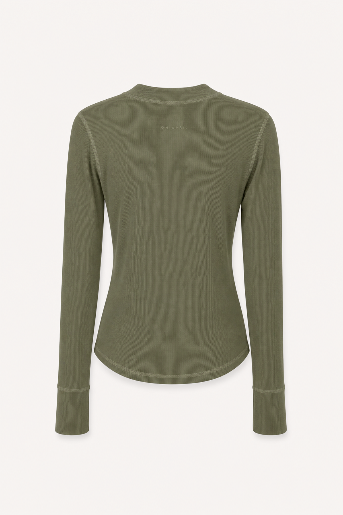 oh-april-maris-longsleeve-olive-slim-fit-modal image 5