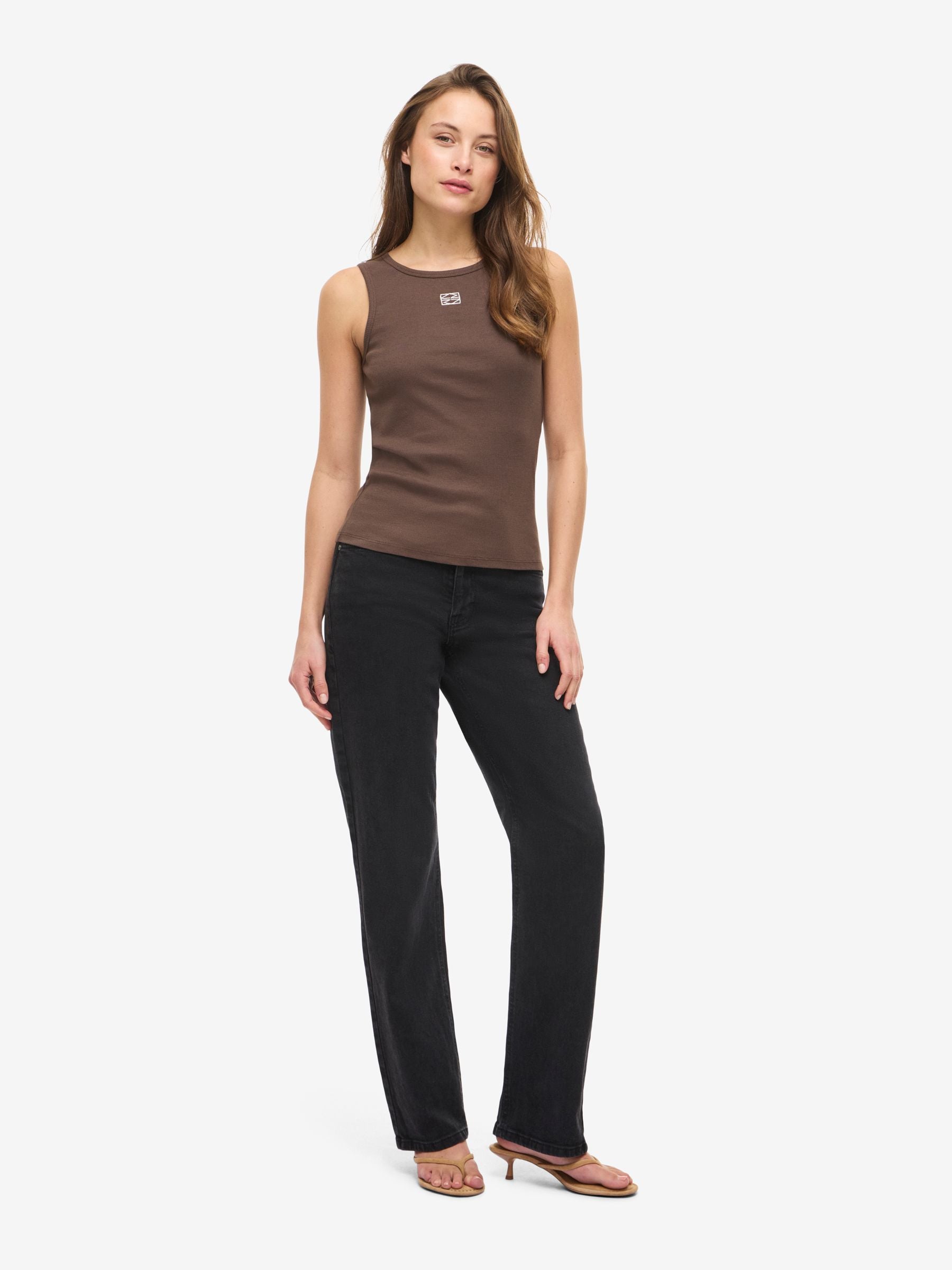 noisy-may-tank-top-u-ausschnitt-slim-fit-ripp-stretch image 4
