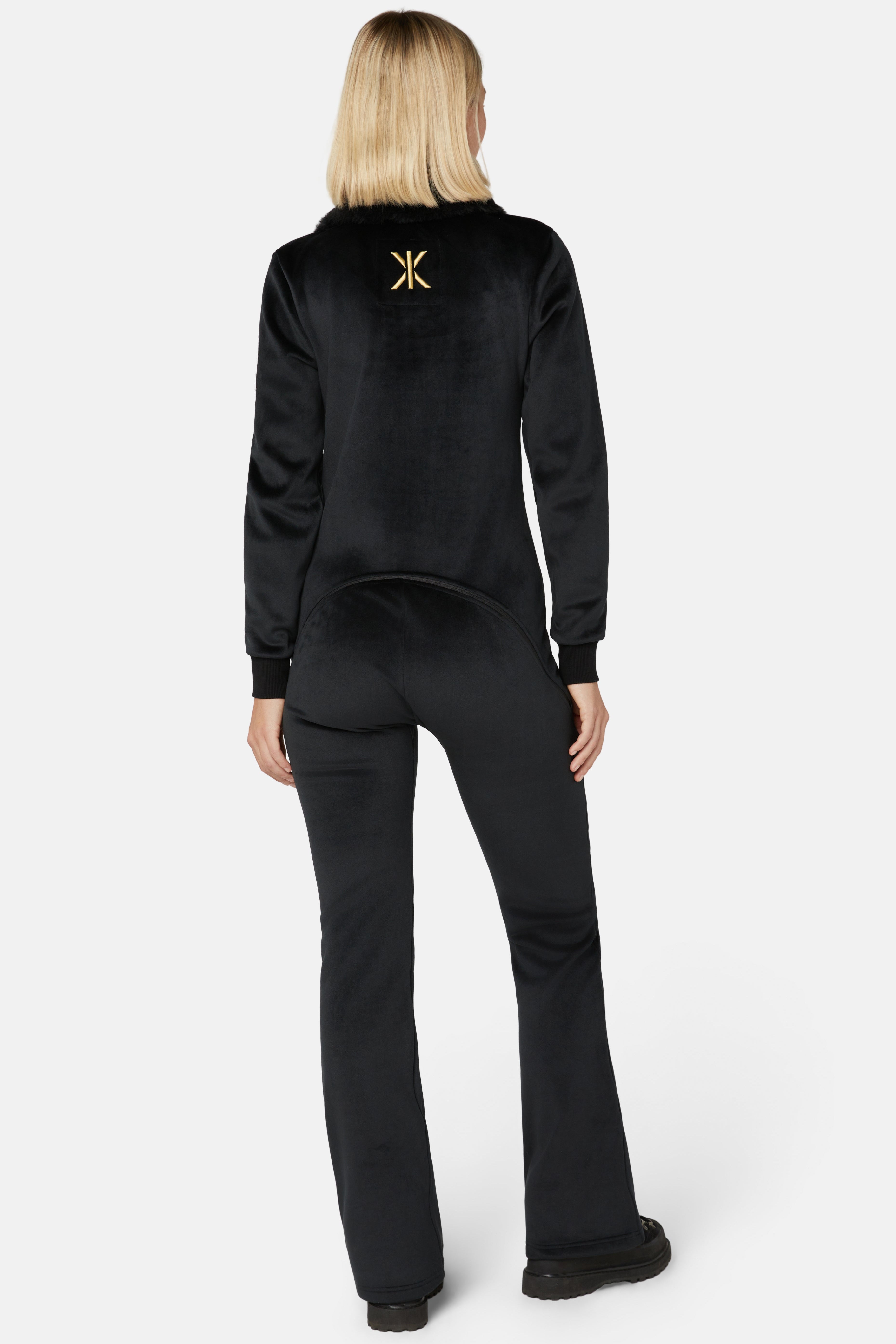 onepiece-alps-soft-velvet-flared-jumpsuit-schwarz-samt image 4