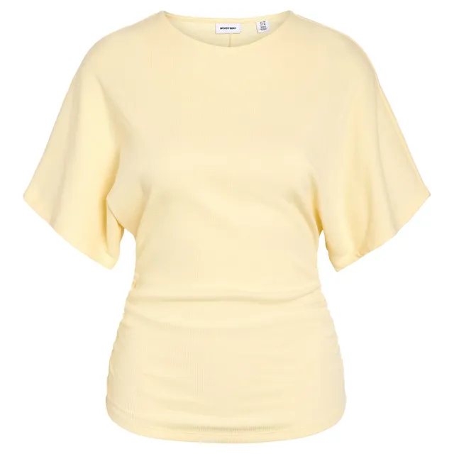 noisy-may-abbi-t-shirt-bio-baumwolle-rundhals-gerafft image 1