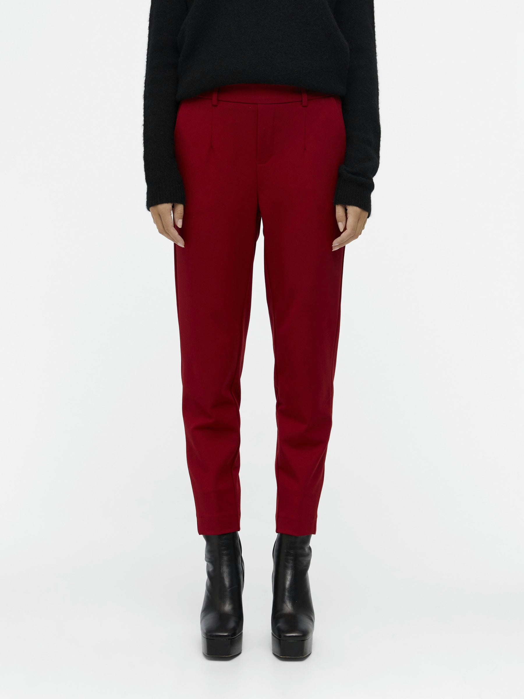 object-objlisa-cropped-hose-slim-fit-mid-waist-stretch image 2