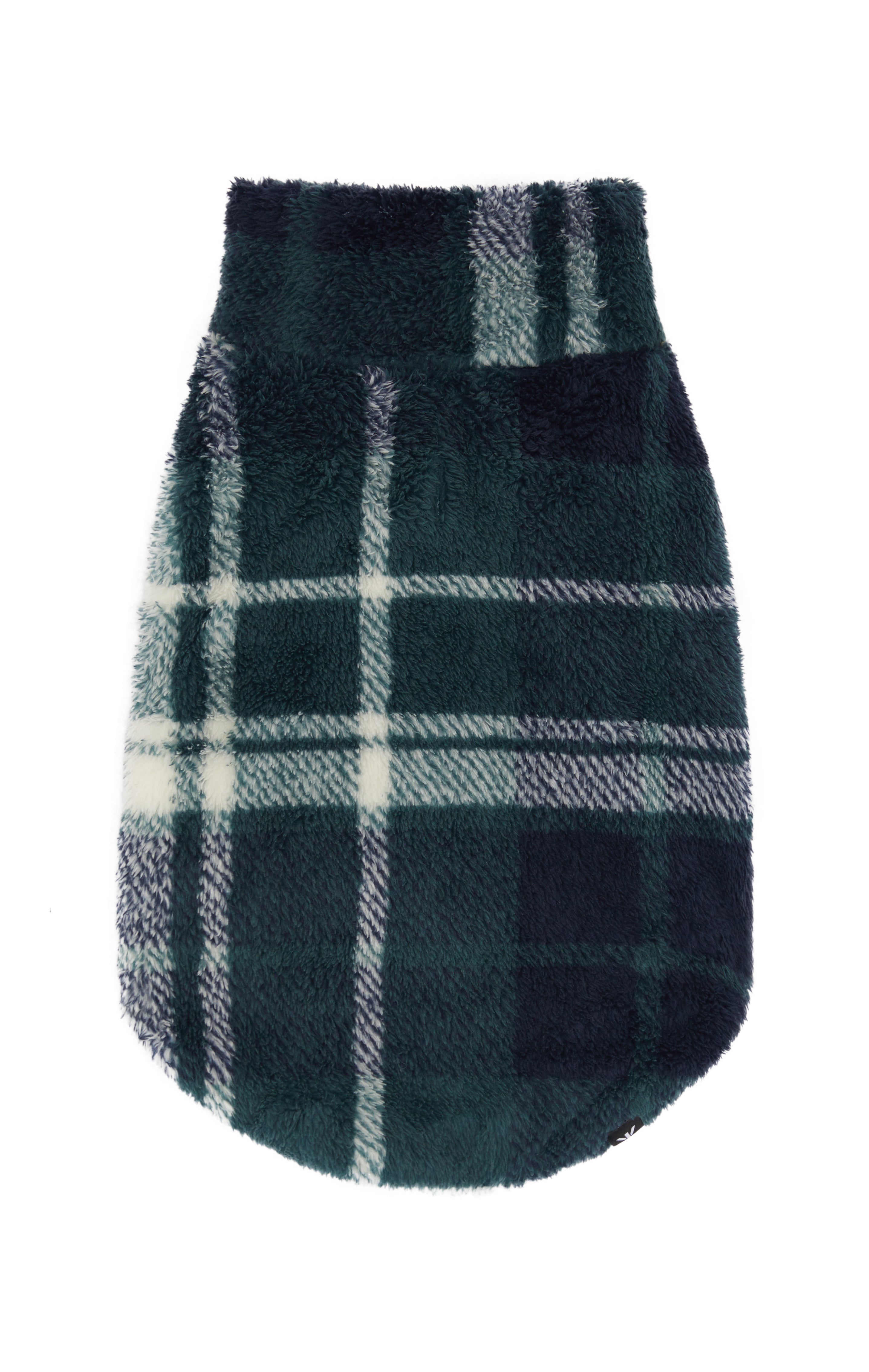 onepiece-puppy-pet-suit-hundeoverall-green-check-fleece image 2