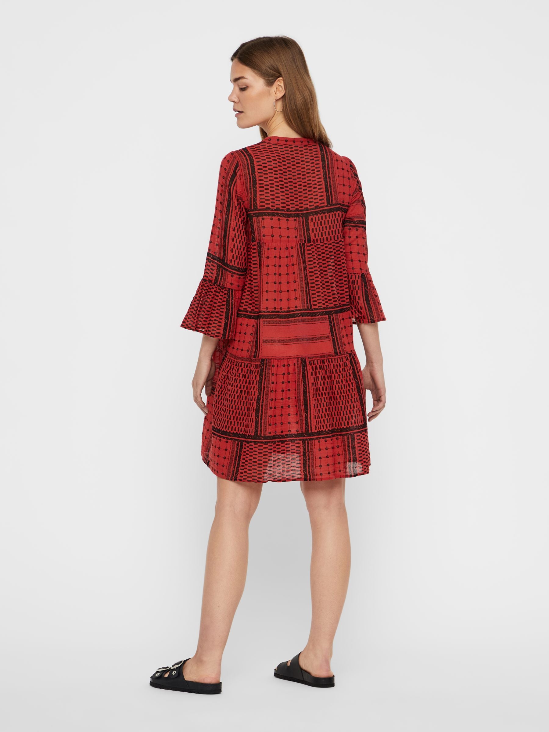 noisy-may-kleid-bedruckt-minikleid-3-4-arm image 3