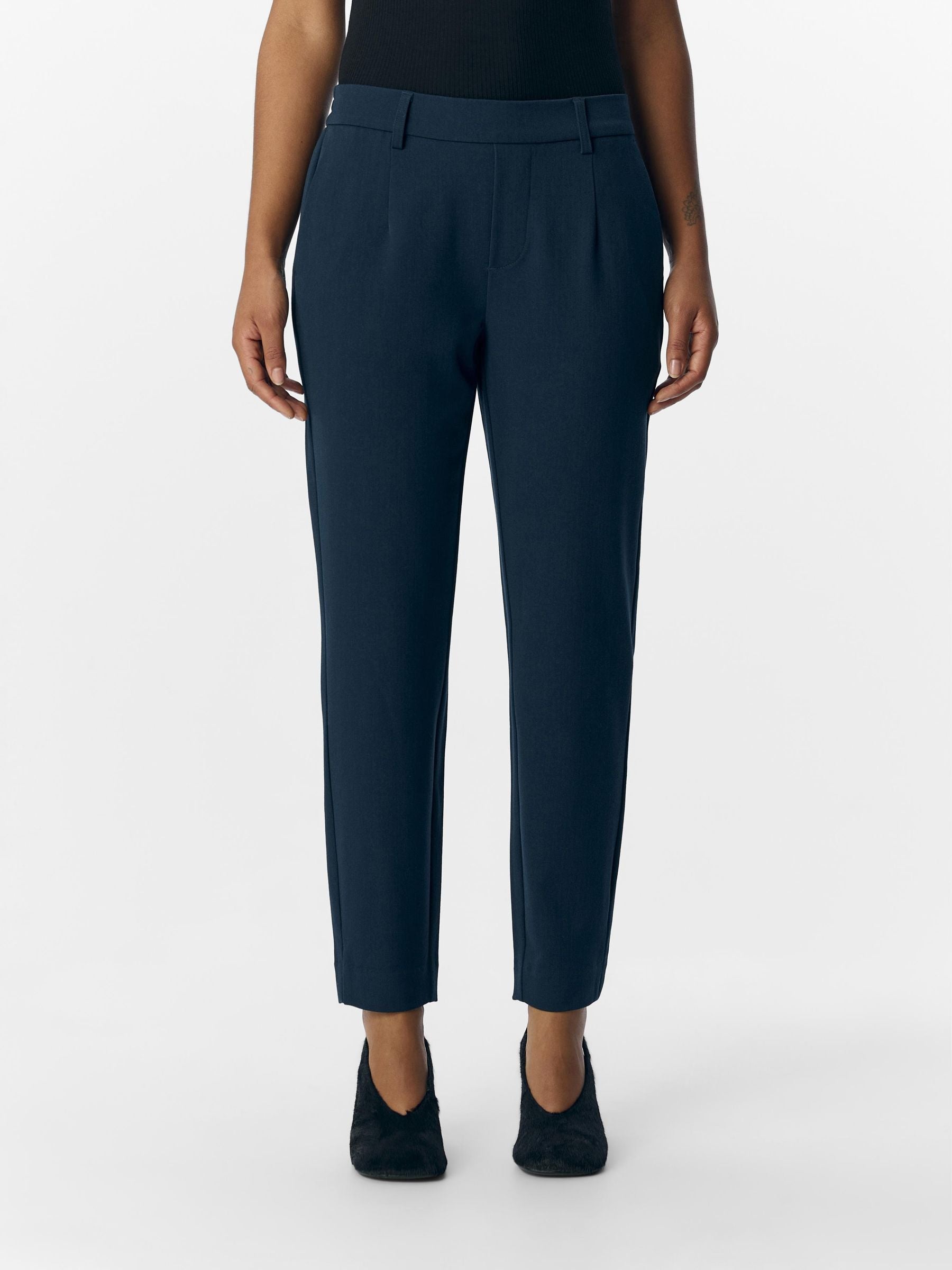 object-objlisa-slim-cropped-stoffhose-mid-waist-stretch-3 image 2
