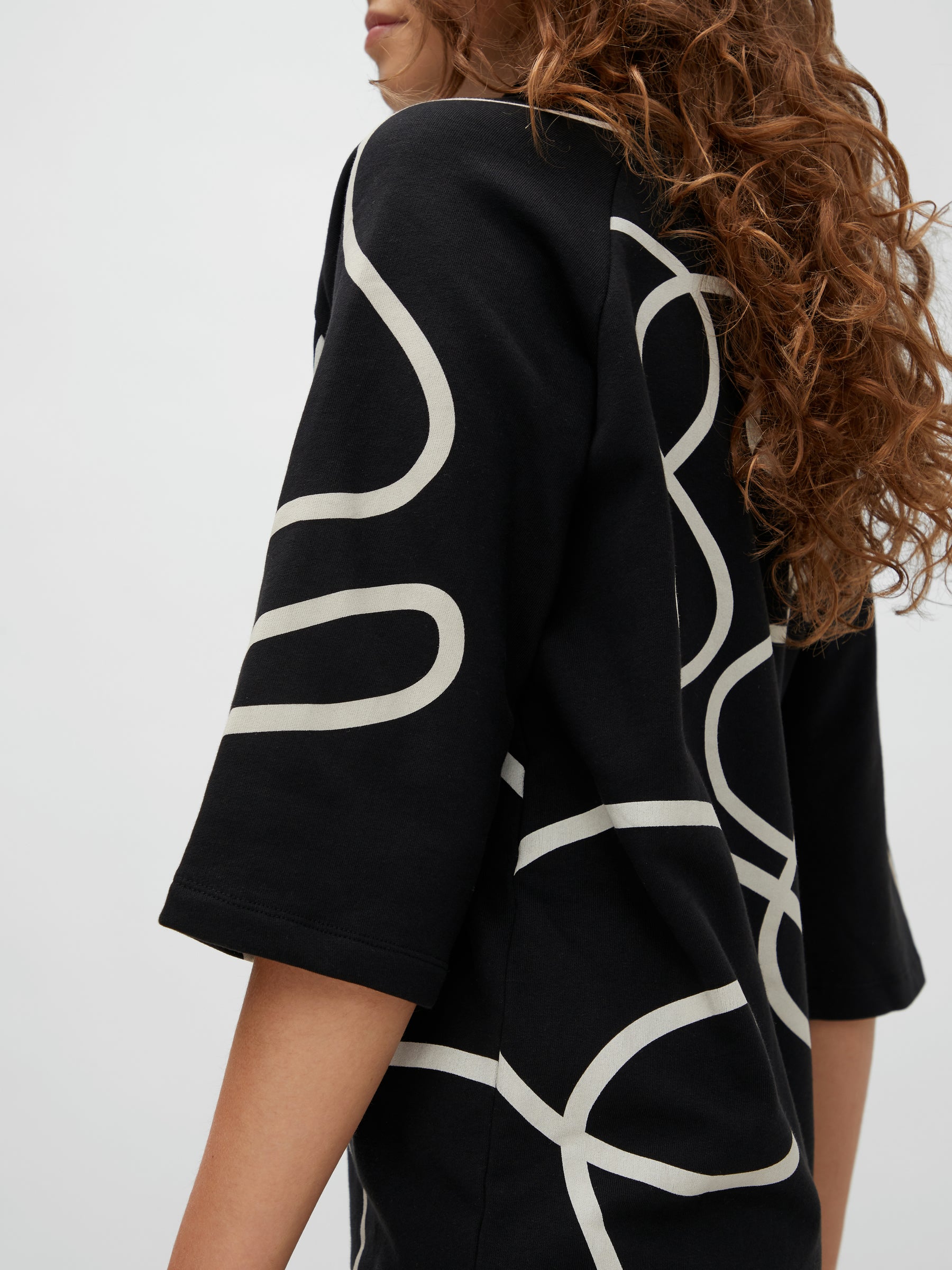 noisy-may-midi-midikleid-3-4-arm-grafikprint image 6