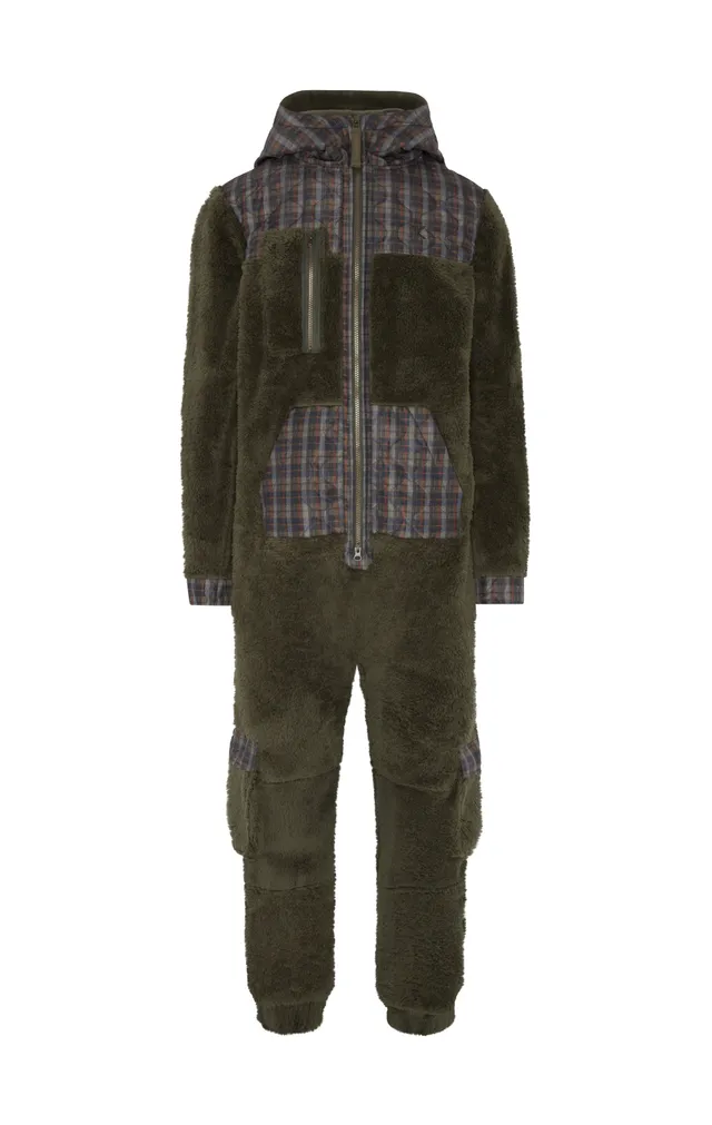 onepiece-puppy-cargo-jumpsuit-gr-n-fleece-outdoor image 1