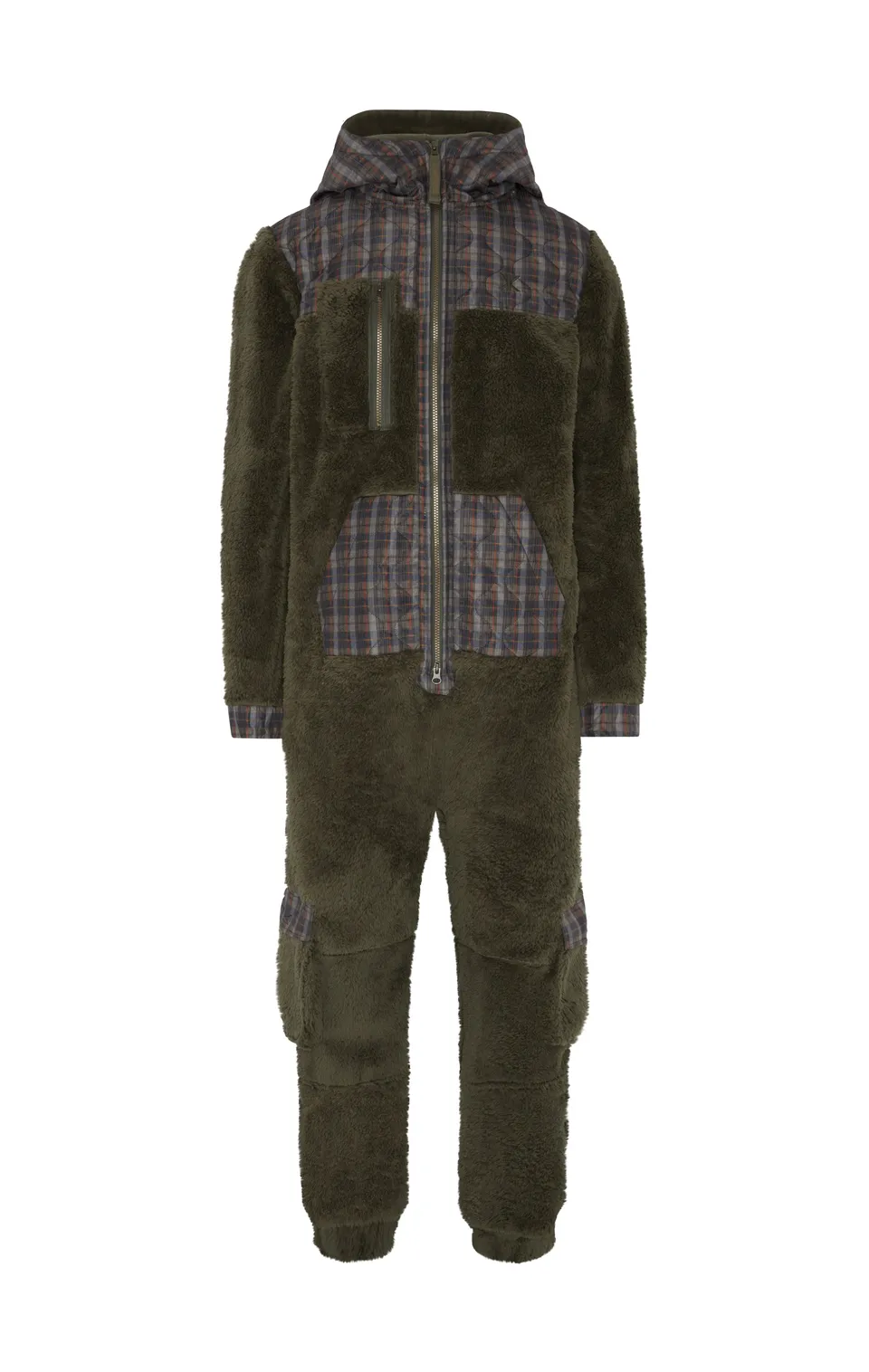 onepiece-puppy-cargo-jumpsuit-gr-n-fleece-outdoor image 1