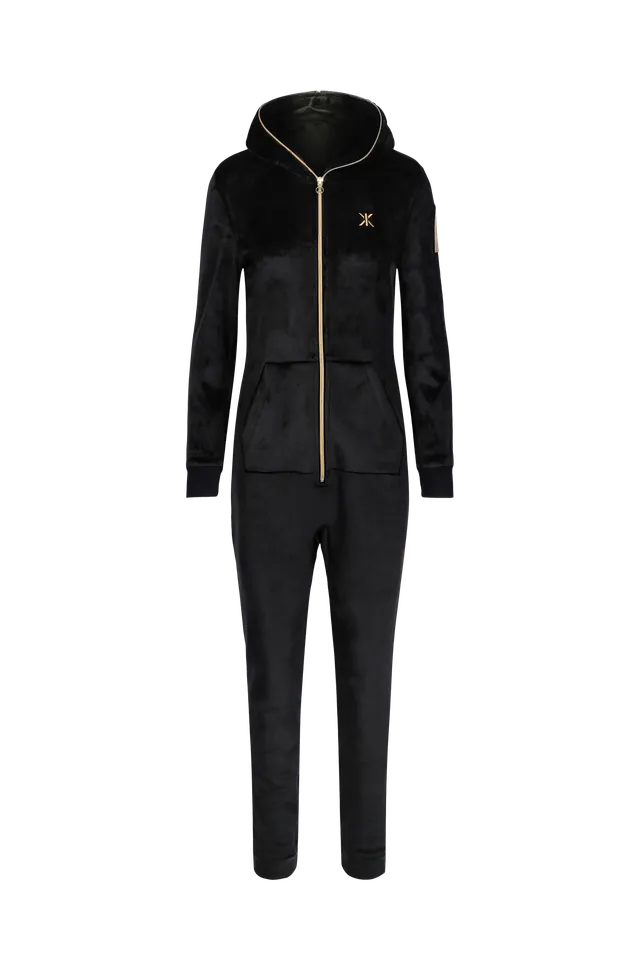 onepiece-alps-soft-velvet-fitted-jumpsuit-schwarz image 1