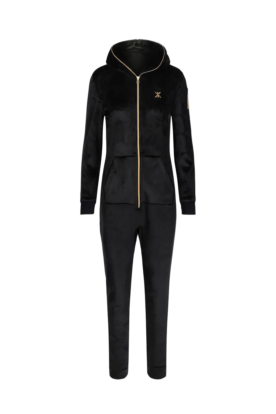 onepiece-alps-soft-velvet-fitted-jumpsuit-schwarz image 1