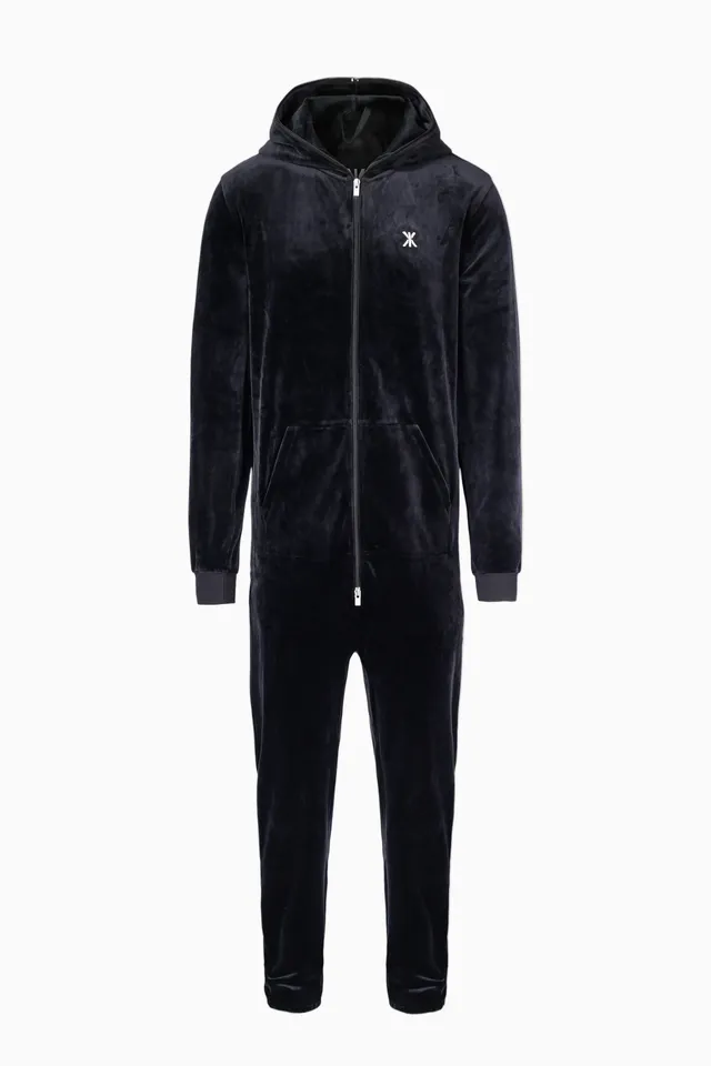 onepiece-original-velvet-jumpsuit-schwarz image 1